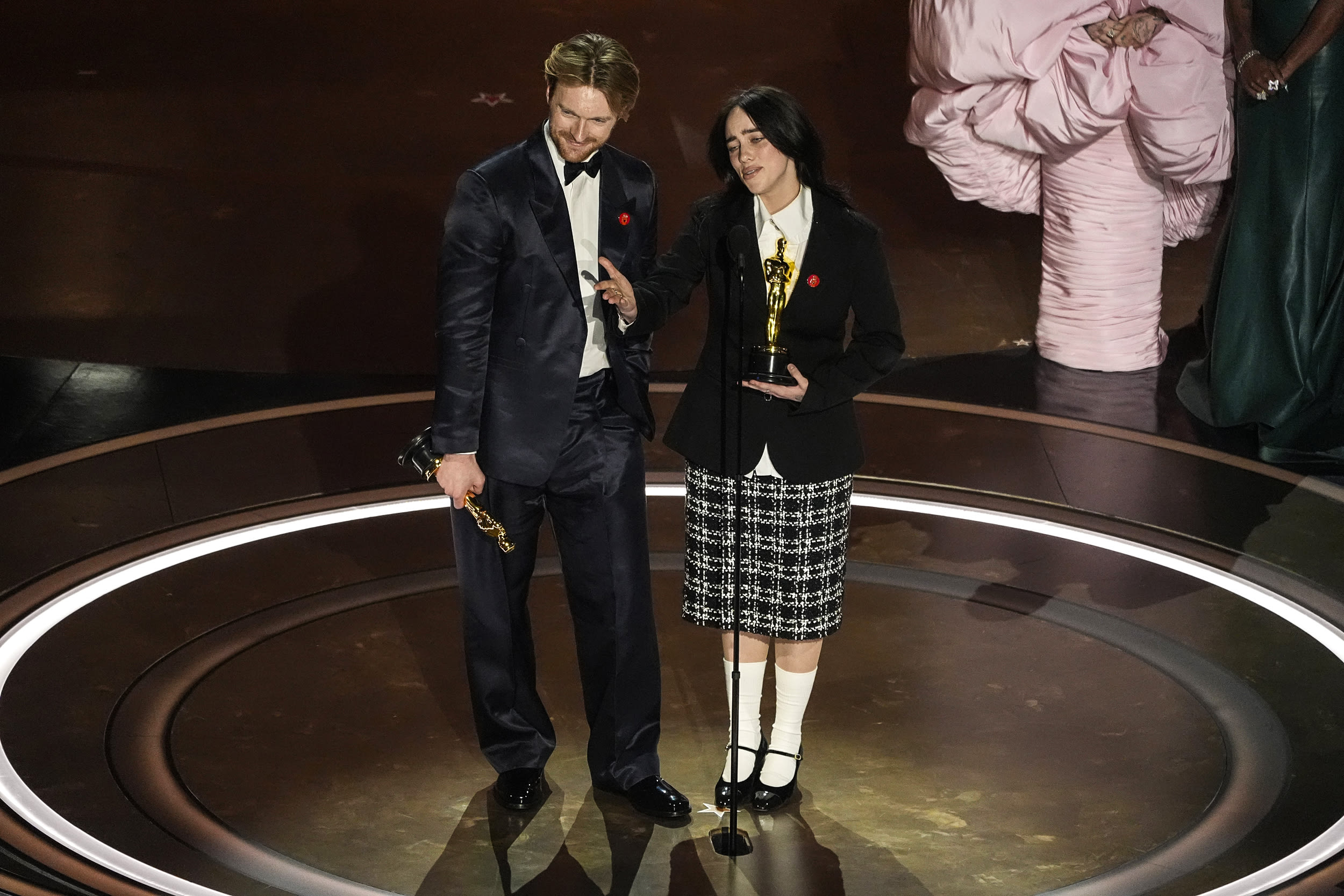 Image: Finneas O'Connell, left, and Billie Eilish 