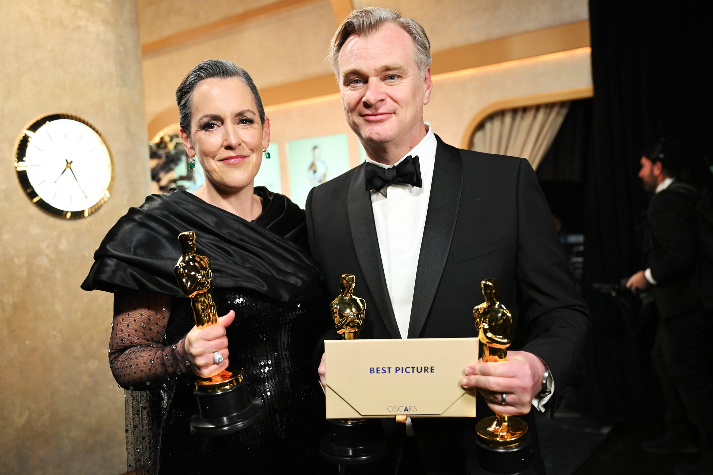 Emma Thomas and Christopher Nolan