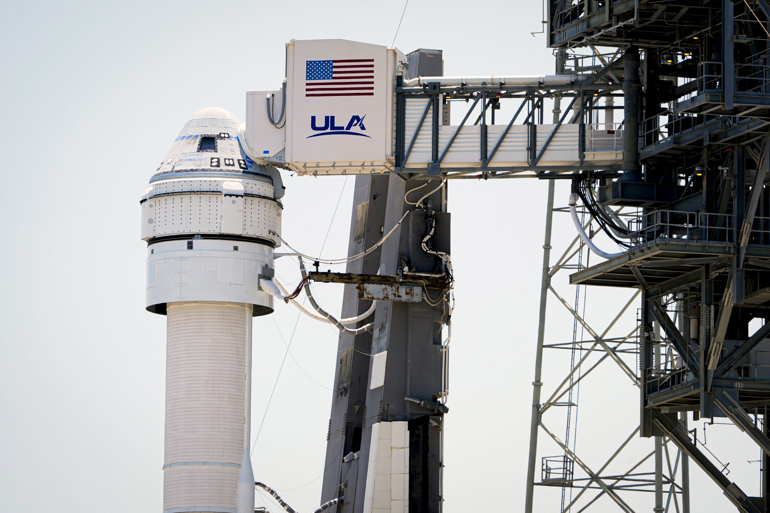 Boeing's Starliner capsule atop an Atlas V rocket.