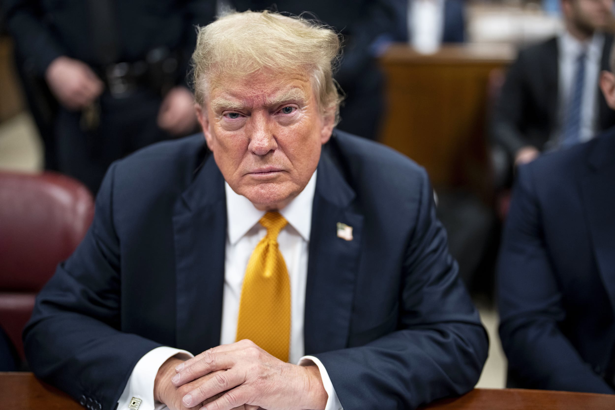 Former President Donald Trump attends his criminal trial at Manhattan Criminal Court on May 29, 2024.Image: Jury To Begin Deliberations In Trump Hush Money Trial