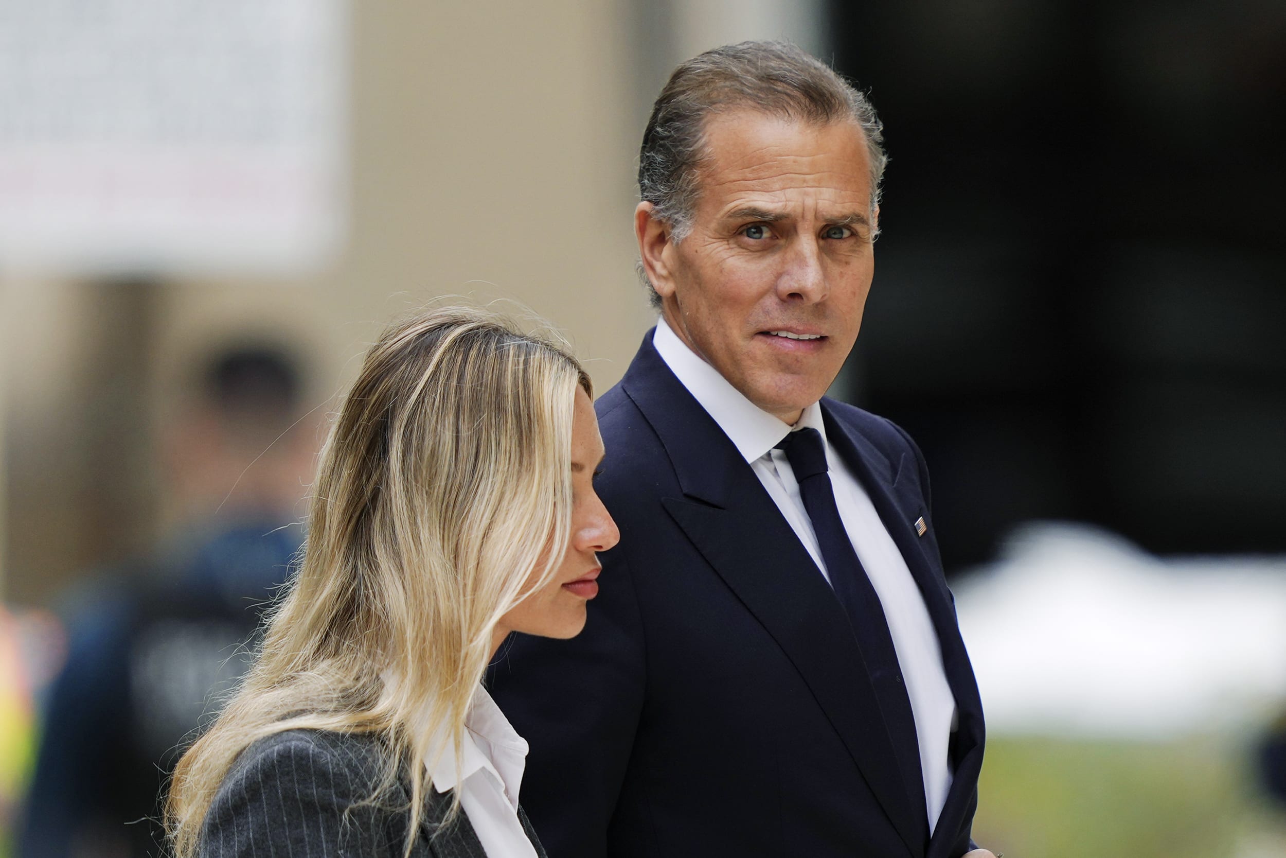 Hunter Biden arrives at federal court with his wife, Melissa Cohen Biden