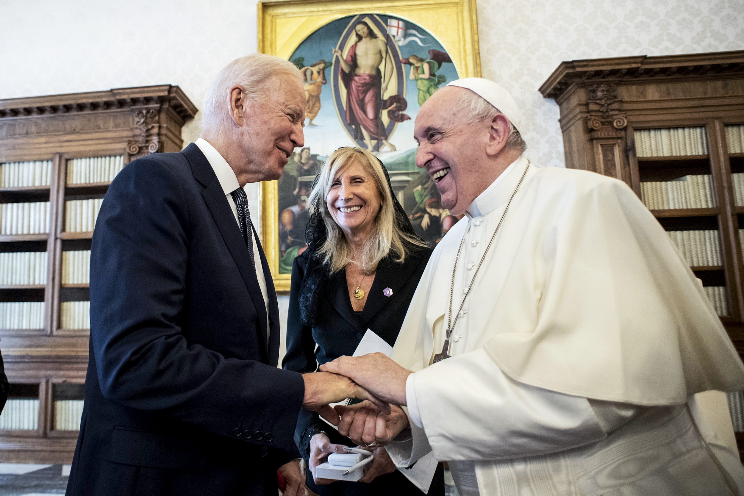 Pope Francis meets with President Joe Biden