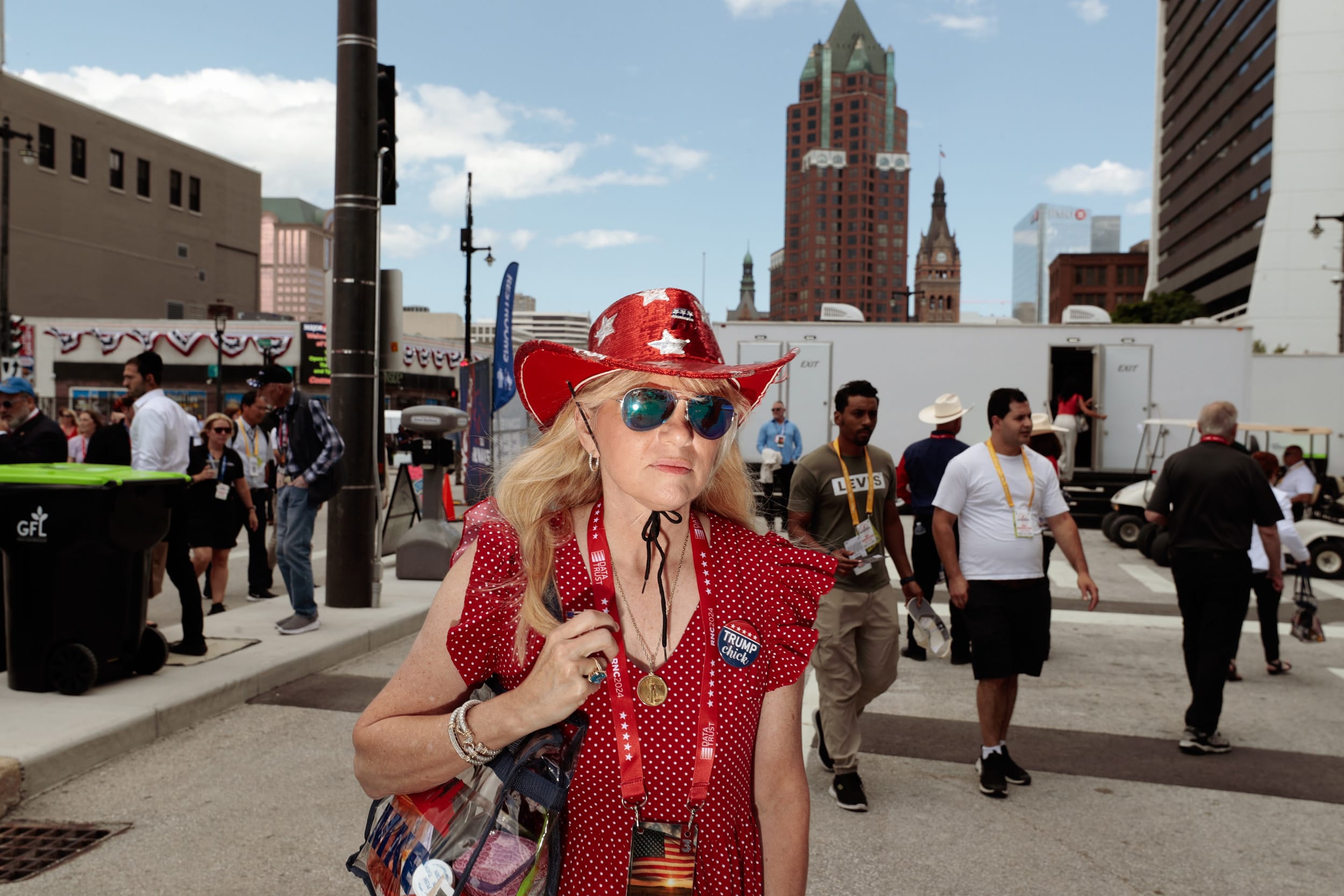 Trump supporters attend the Republican National Convention in Milwaukee 