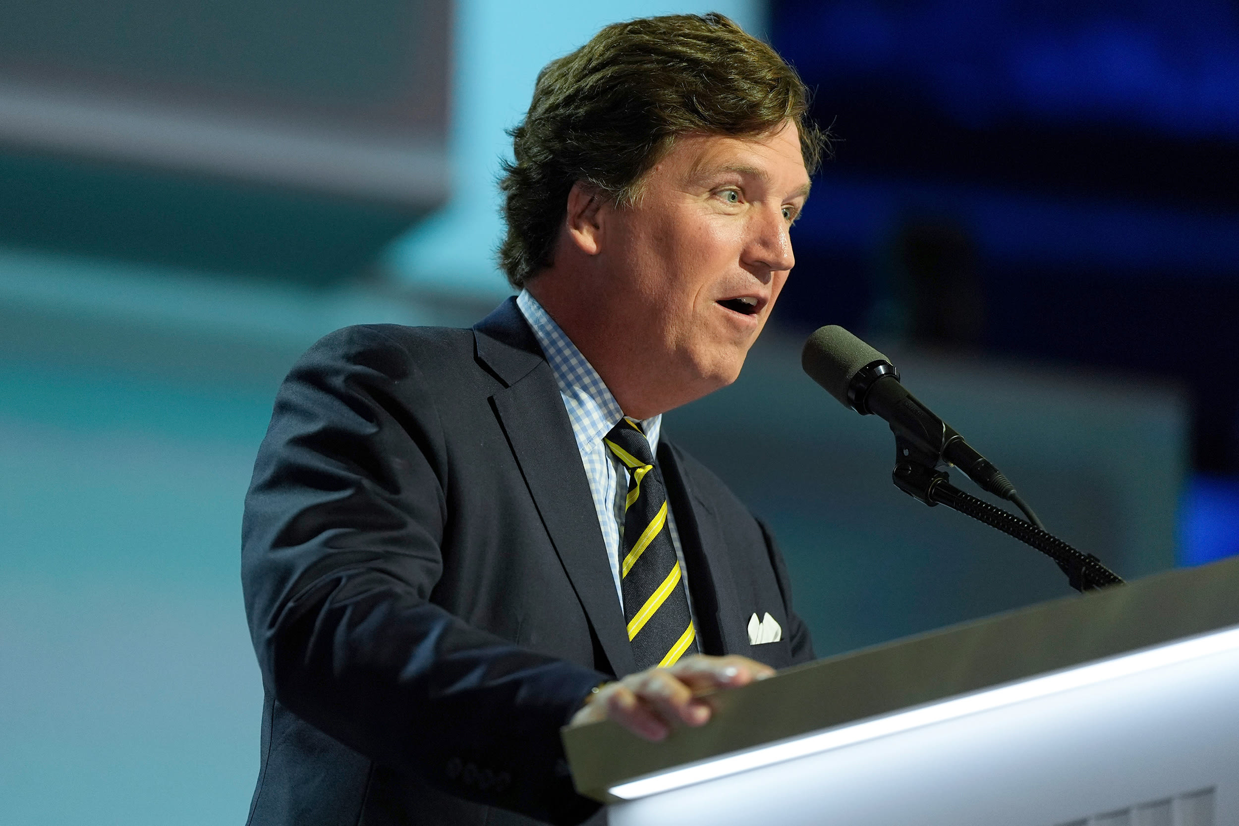 Image: rnc milwaukee tucker carlson politics political