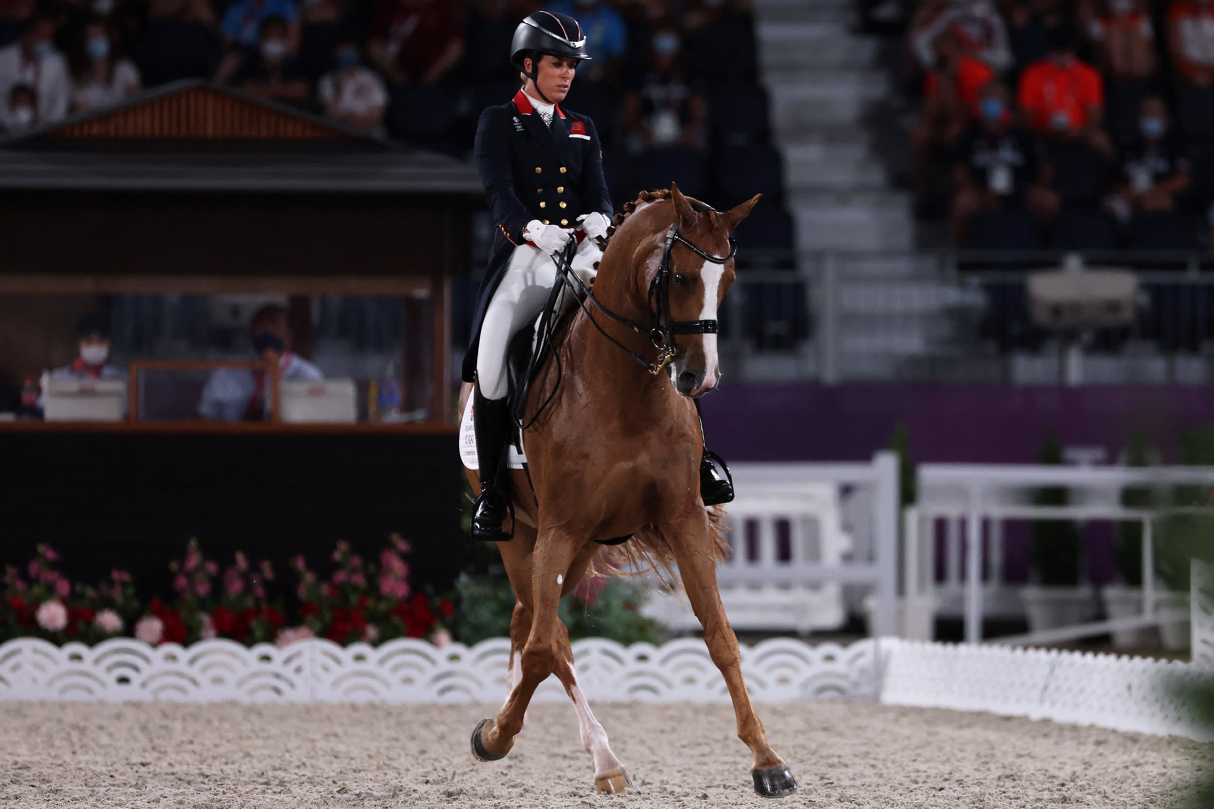 British dressage star Charlotte Dujardin withdrew on July 23, 2024 from the Paris Olympics after a video emerged showing her making "an error of judgement" during a coaching session.