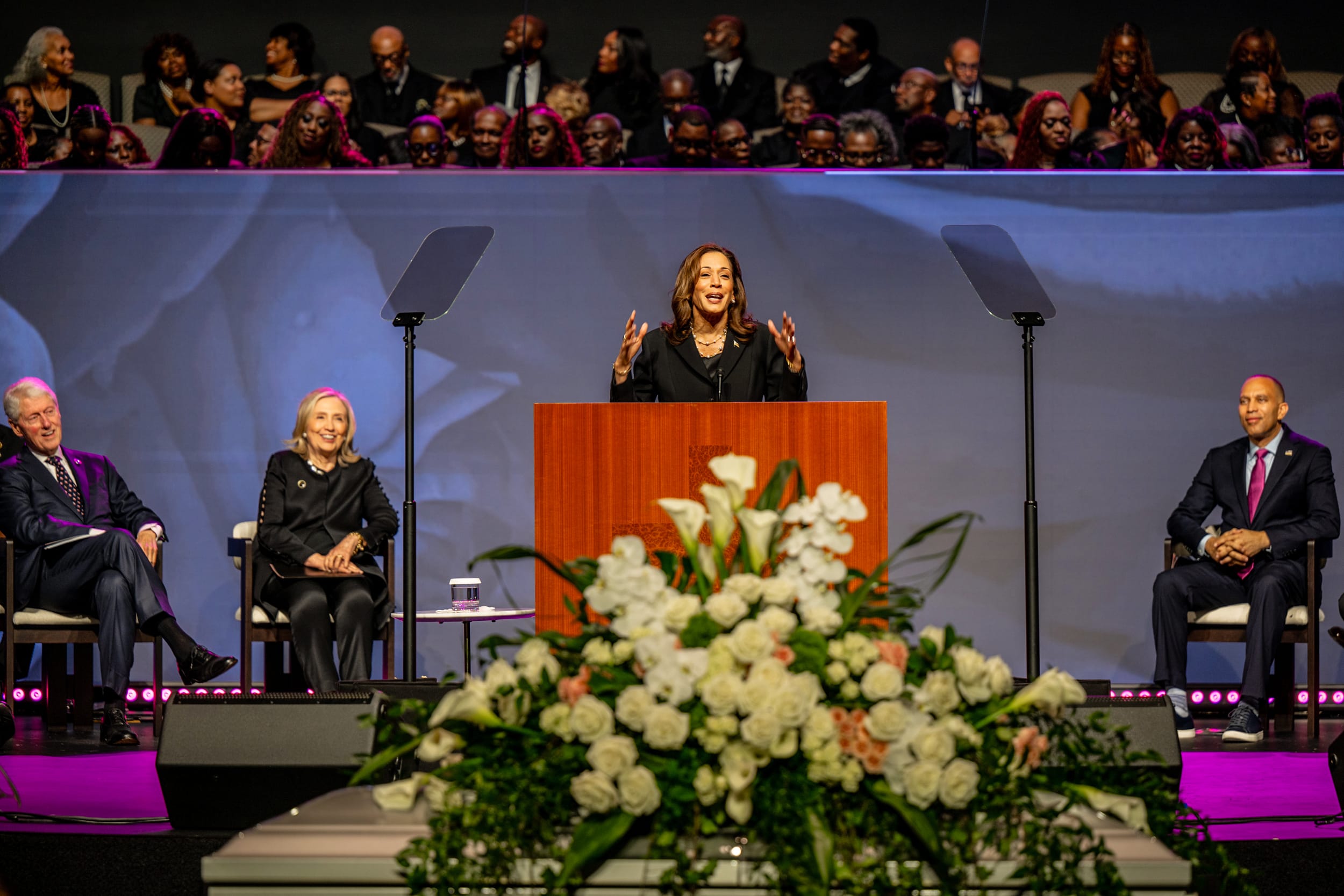 Image: Vice President Kamala Harris Attends Celebration Of Life For Sheila Jackson Lee In Houston