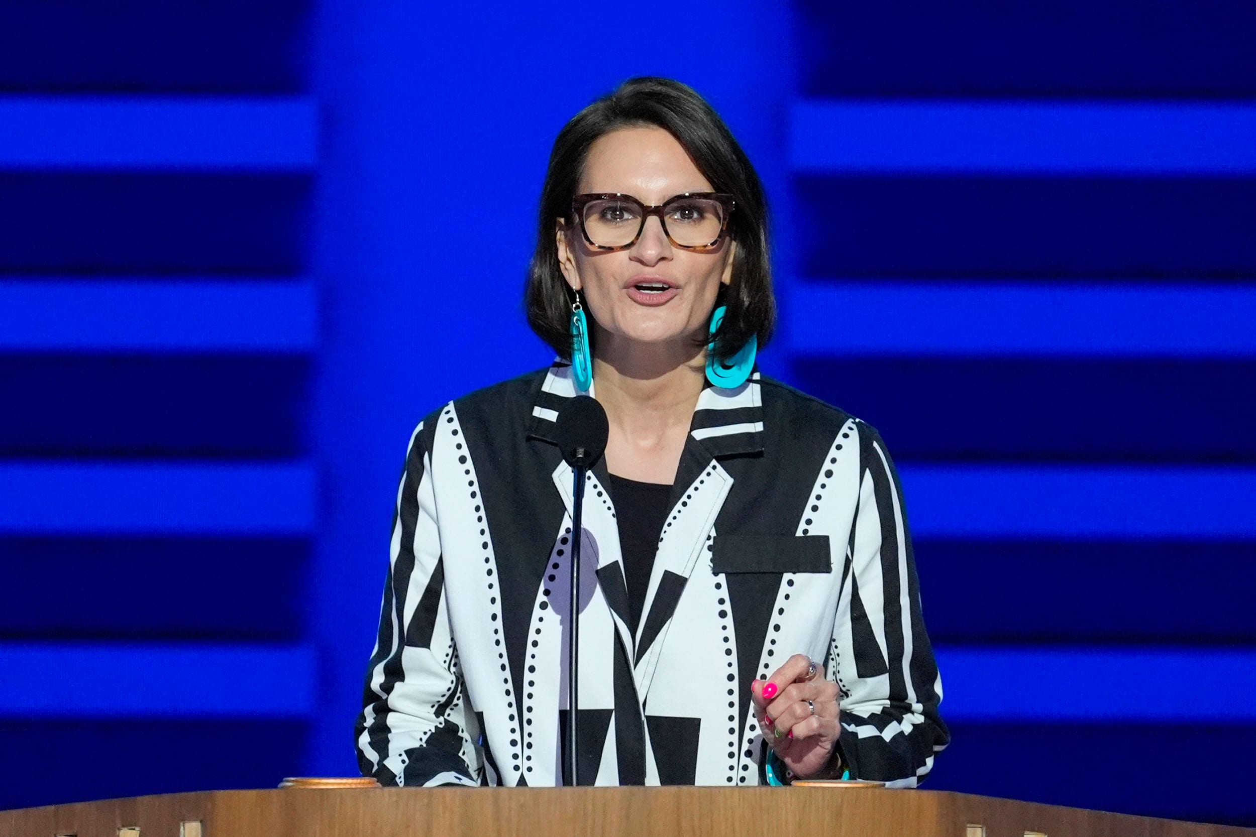 Image: peggy flanagan politics political politician dnc