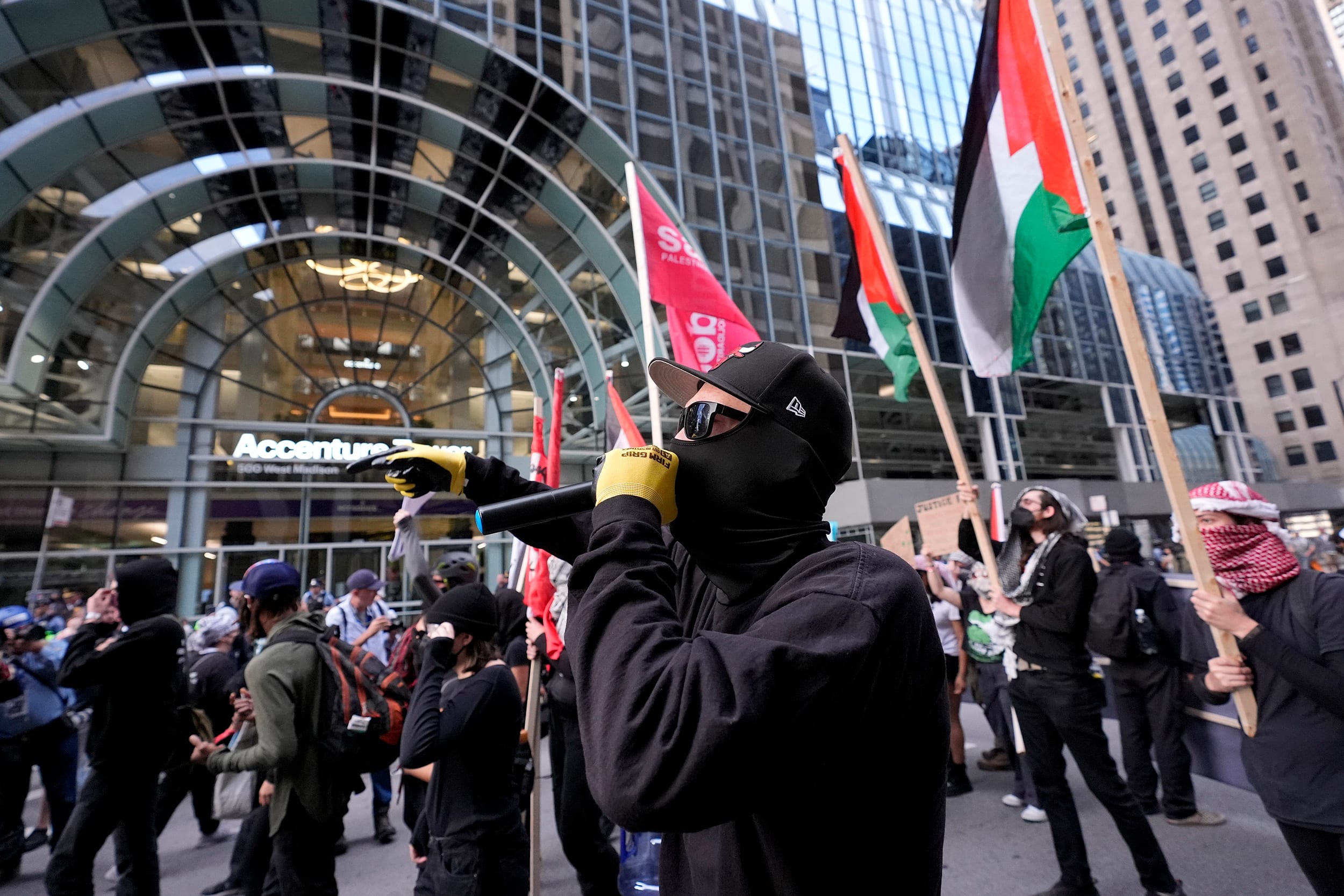 Protesters demonstrate