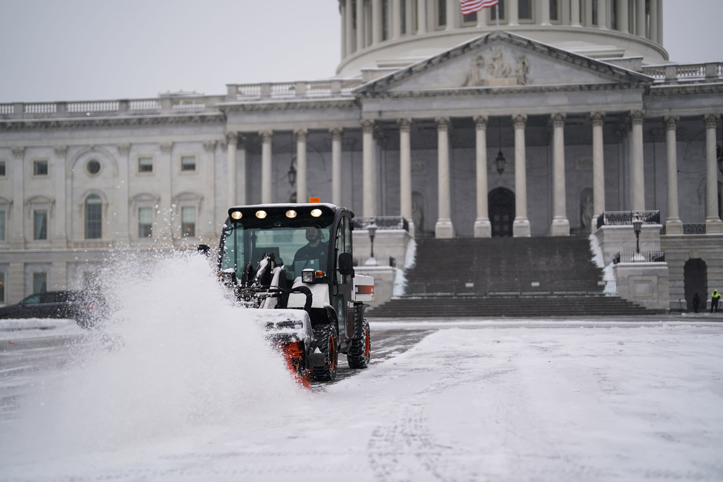A winter storm in the nation's capital on Jan. 6, 2025.