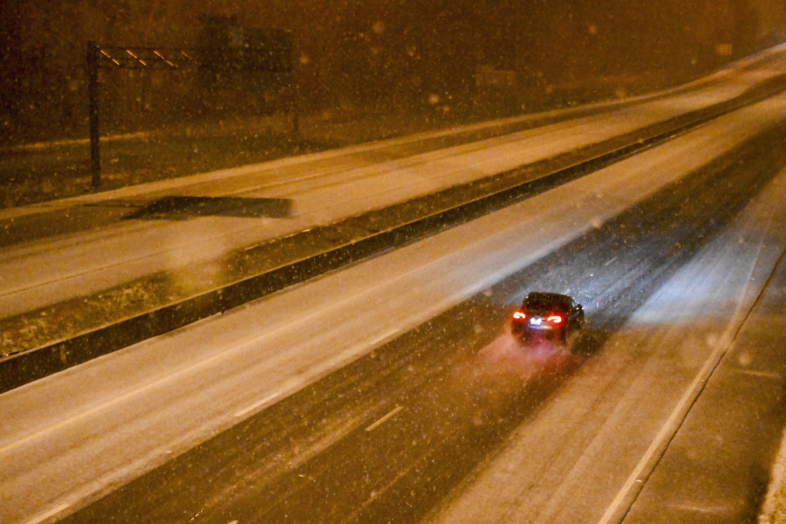 Image: Large Winter Storm Brings Rare Snowfall To Large Swath Of Southern States