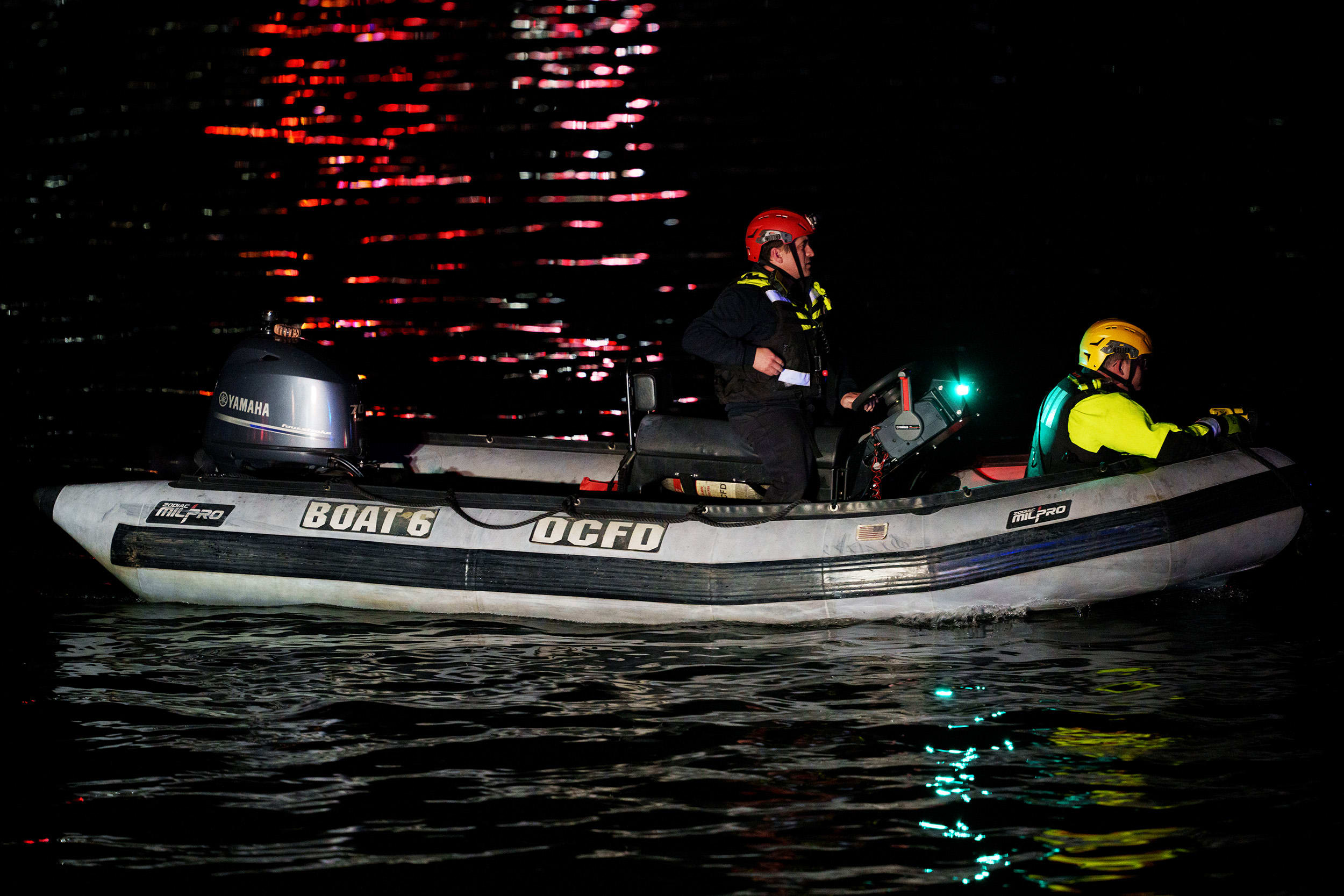 Emergency Crews Respond To Aircraft Crash Near Reagan National Airport