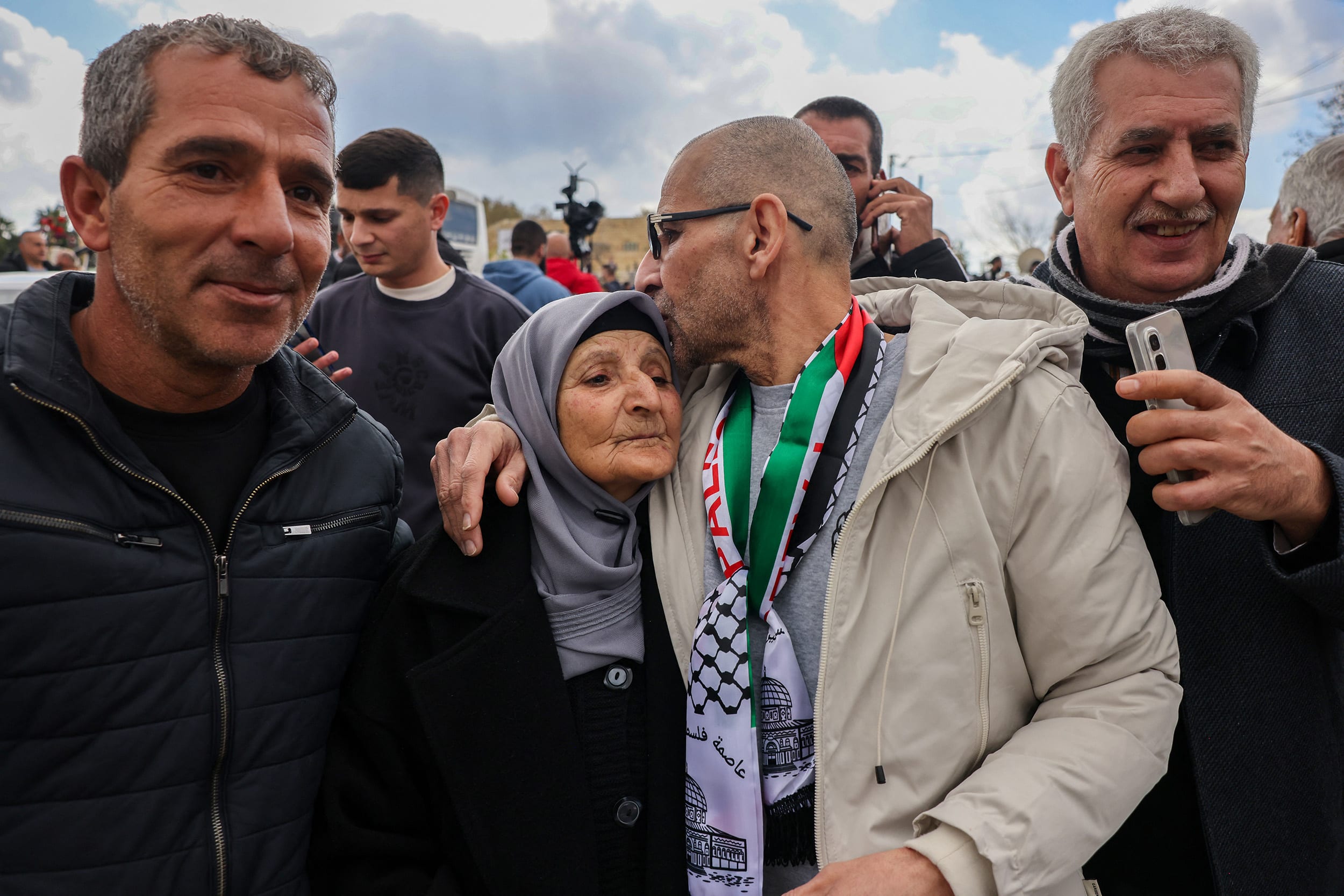 The inmates departed from the Israeli prison in the occupied West Bank after three Israeli hostages were handed over by Hamas in Gaza in a fourth such exchange agreed under the ceasefire deal. 