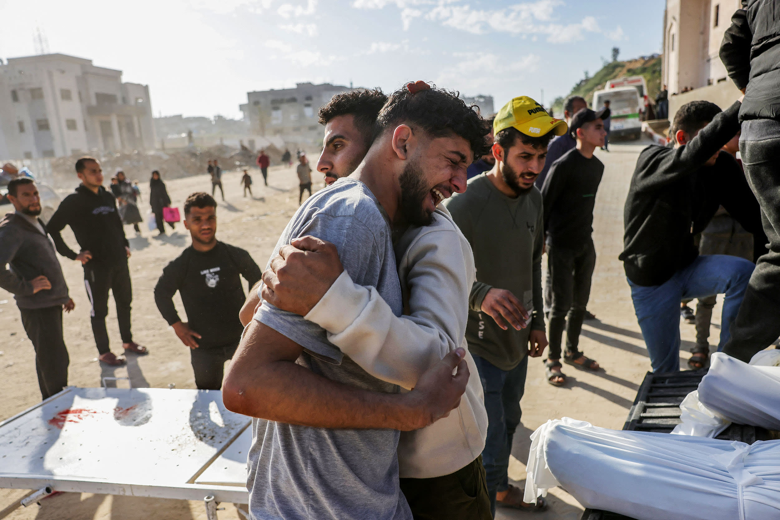  Israel on March 18 unleashed its most intense strikes on the Gaza Strip since a January ceasefire, with rescuers reporting 220 people killed, and Hamas accusing Benjamin Netanyahu of deciding to "resume war" after a deadlock on extending the truce. (Photo by BASHAR TALEB / AFP) (Photo by BASHAR TALEB/AFP via Getty Images) 