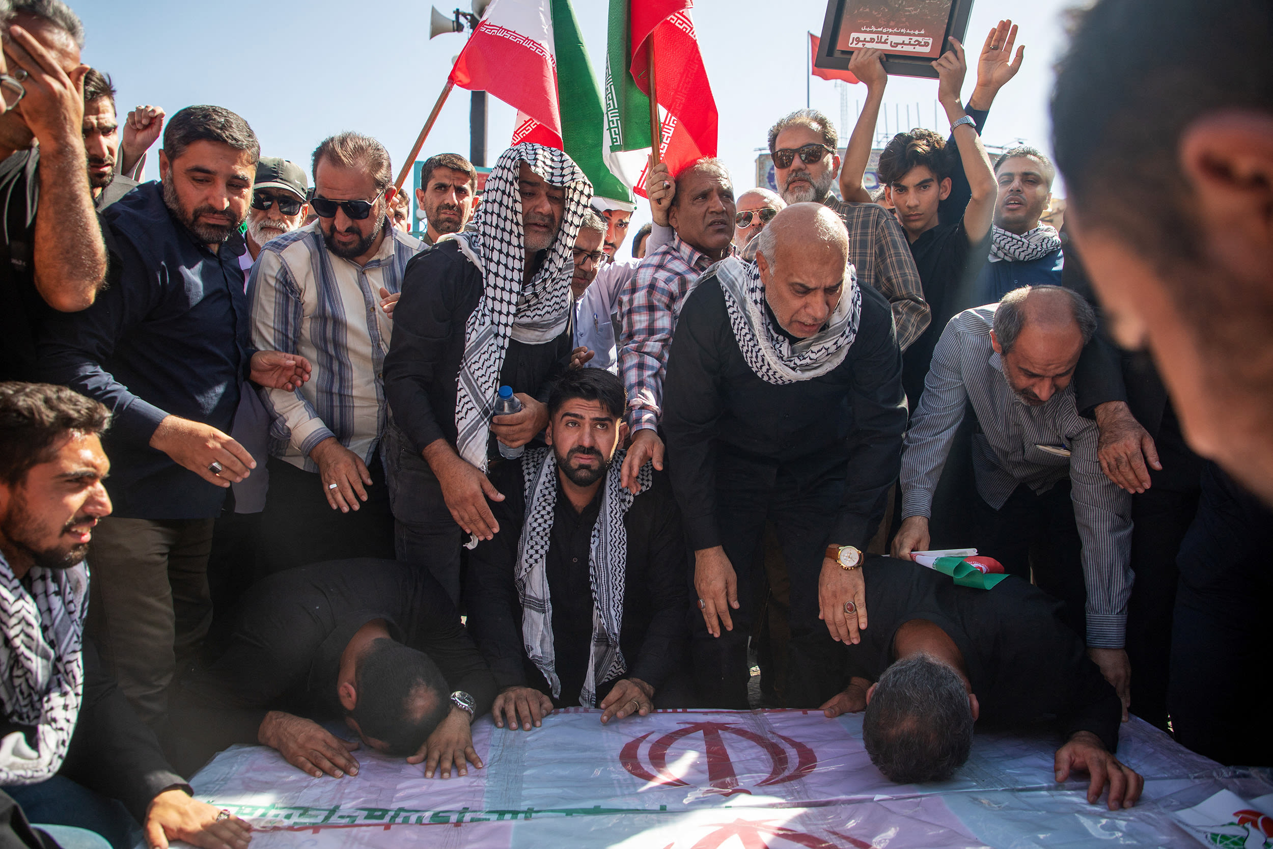 Funeral for those killed in Israeli strikes on Iran, in Ahvaz