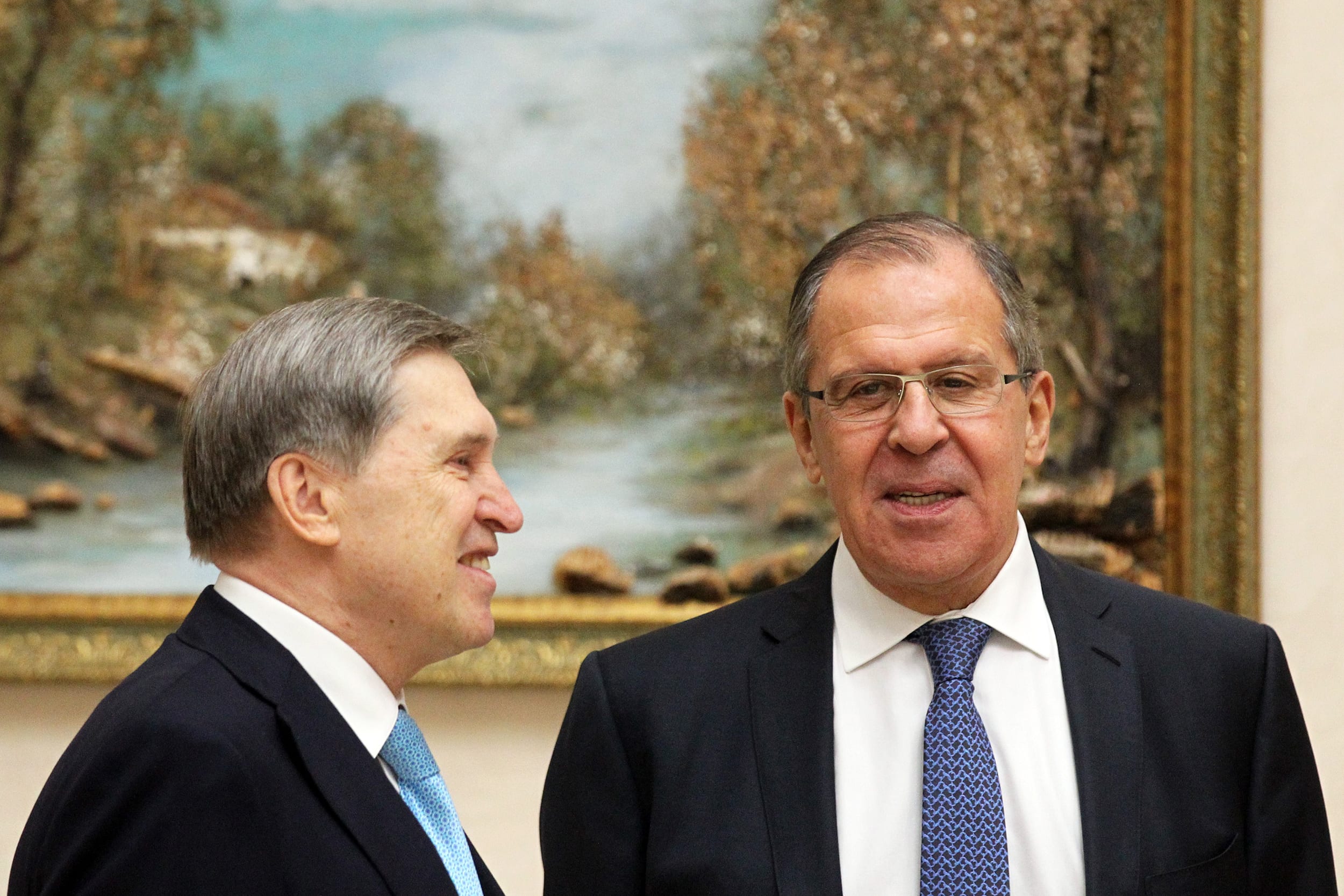 Russian President Vladimir Putin meets Turkish President Recep Tayyip Erdogan and Iranian President Hassan Rouhani in Sochi