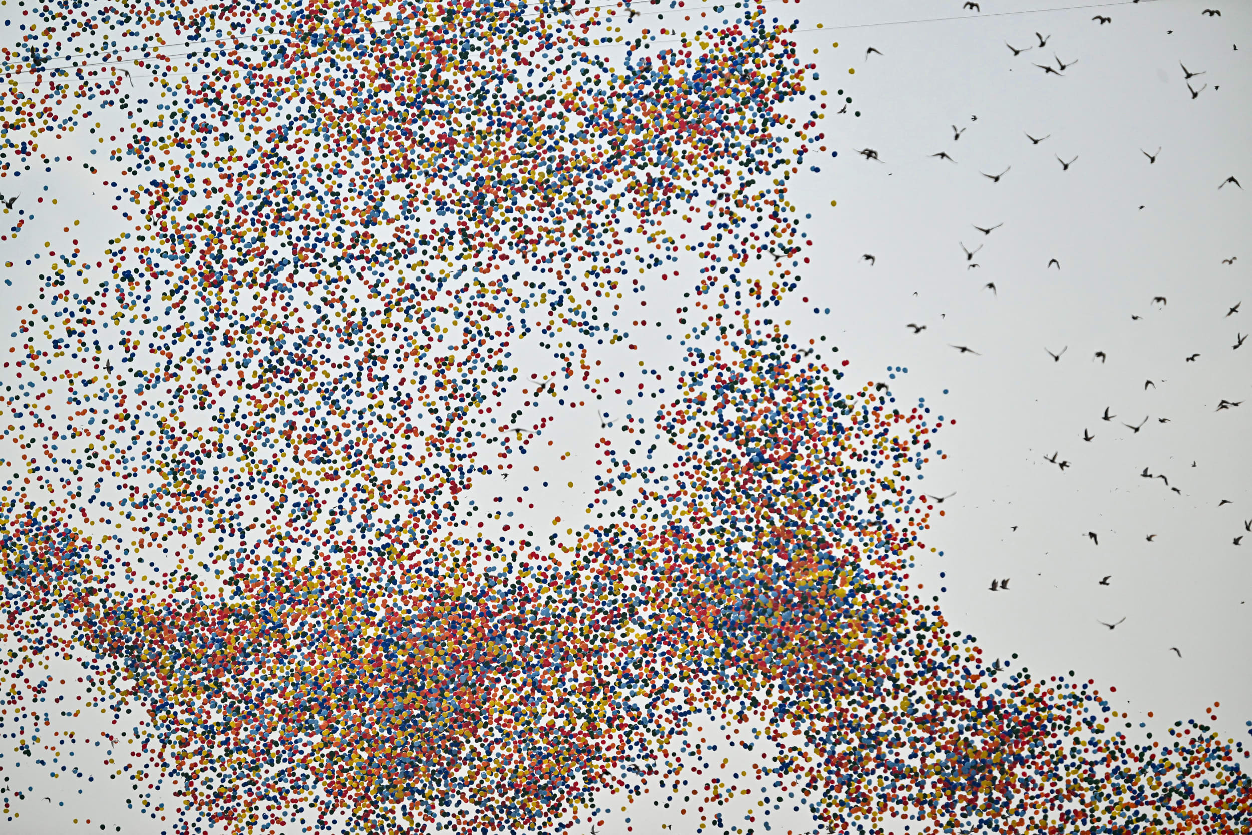 Balloons at China's military parade.