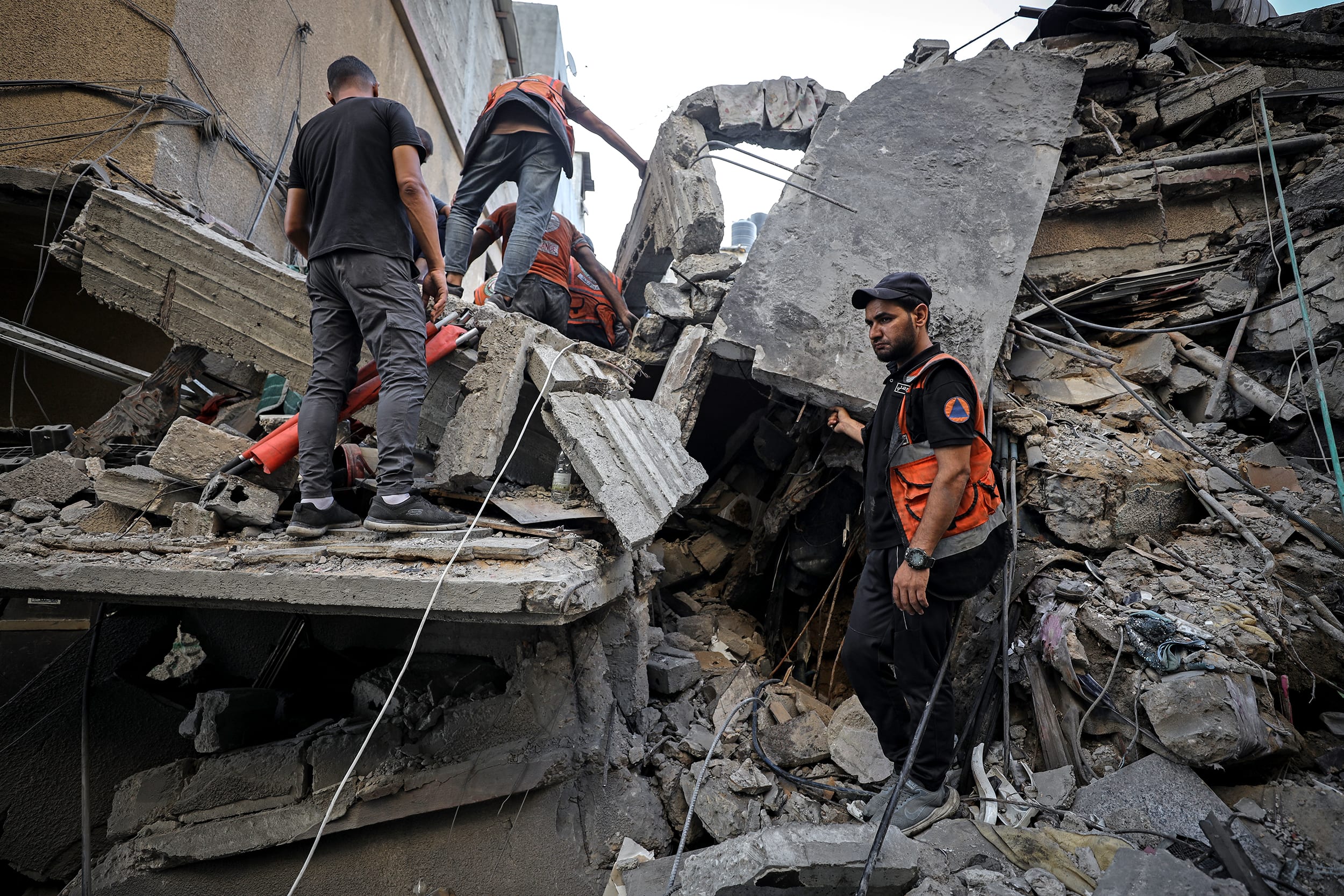 11-year-old Palestinian Marah rescued alive after an Israeli attack in Gaza