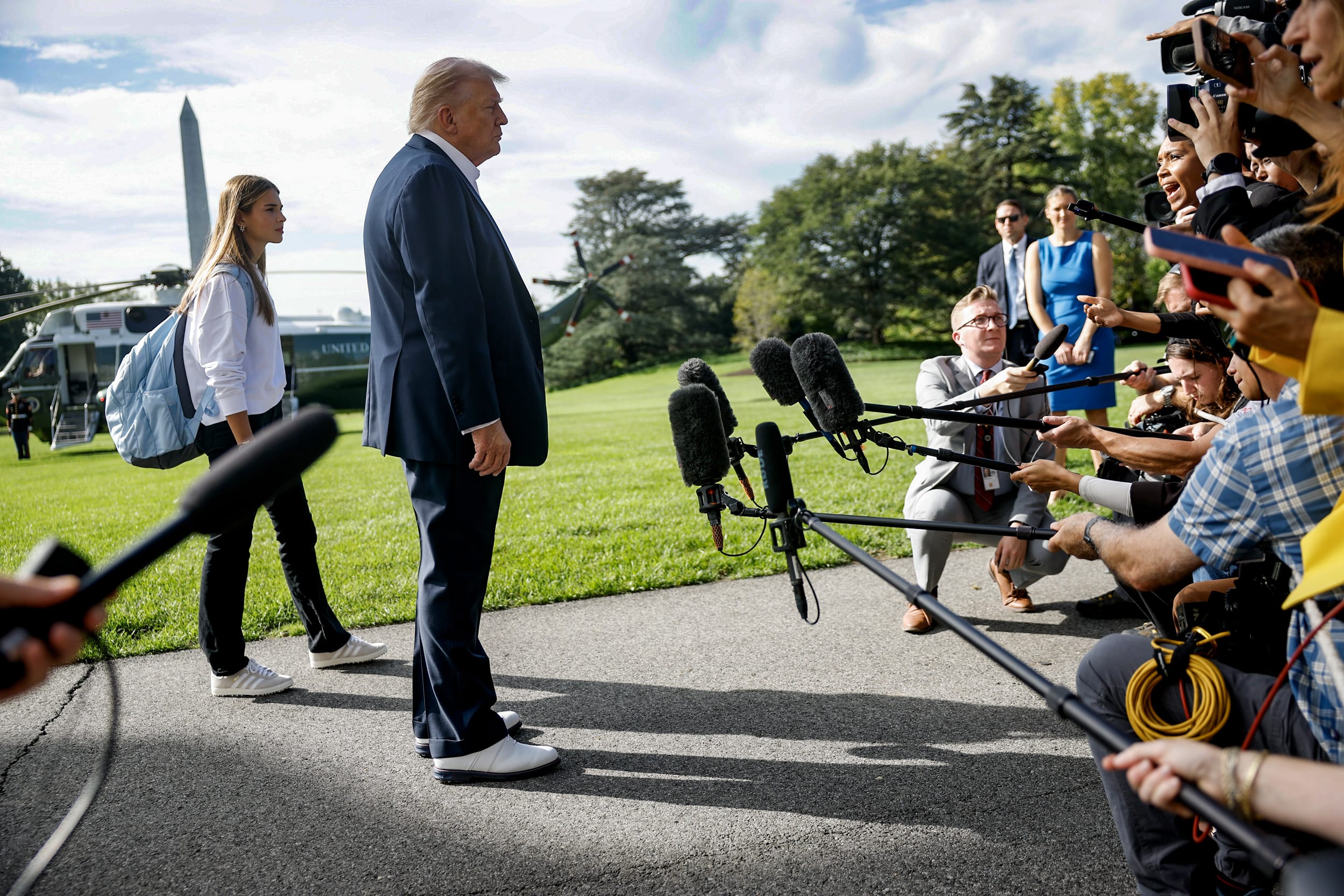 Image: President Trump Departs Washington For The Ryder Cup In New York