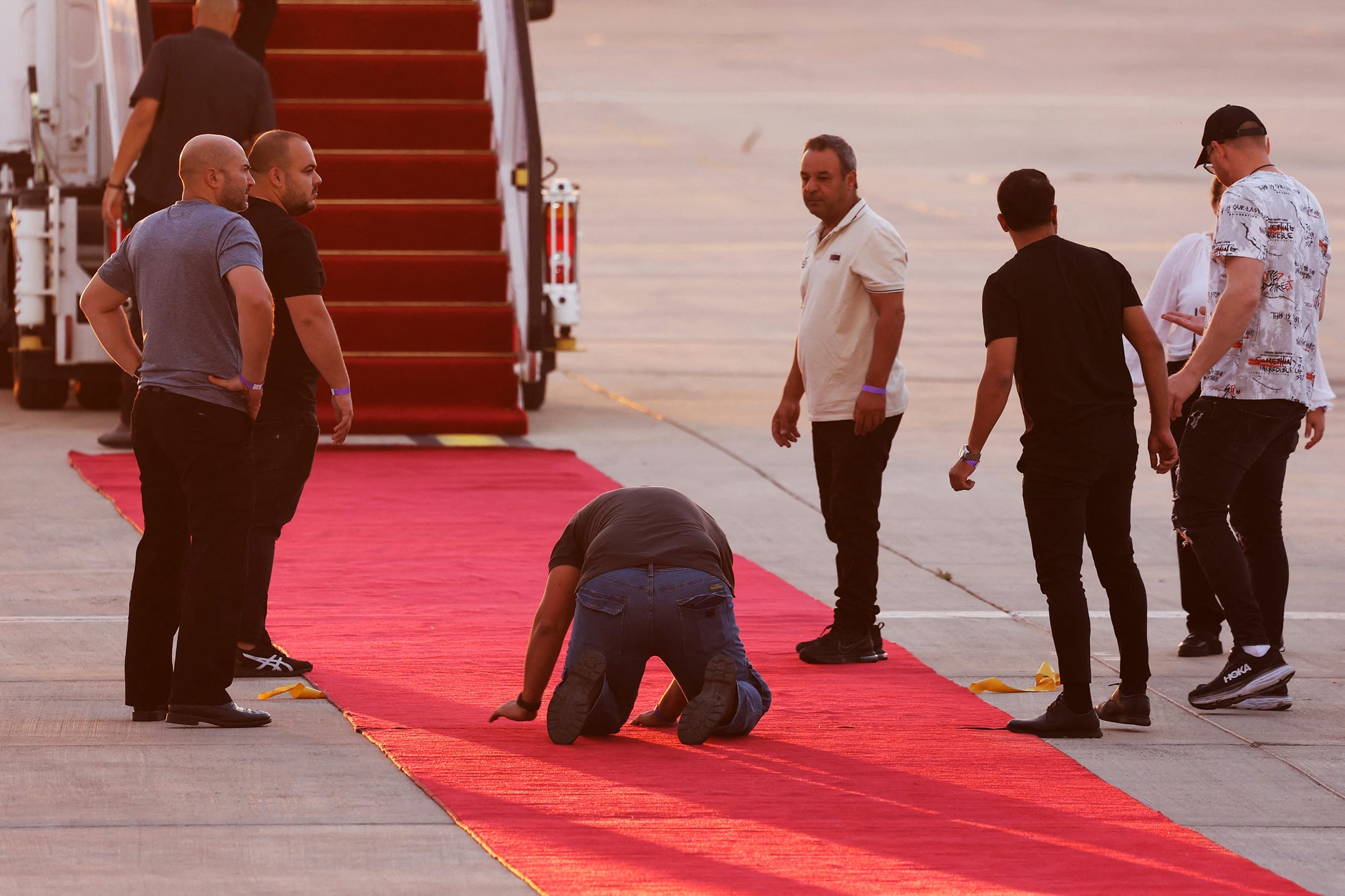 Trump is passing through Israel, addressing parliament and meeting with hostage families before heading to Egypt's Sharm El-Sheikh for a major peace summit, where a "document ending the war in the Gaza Strip" is expected to be signed.