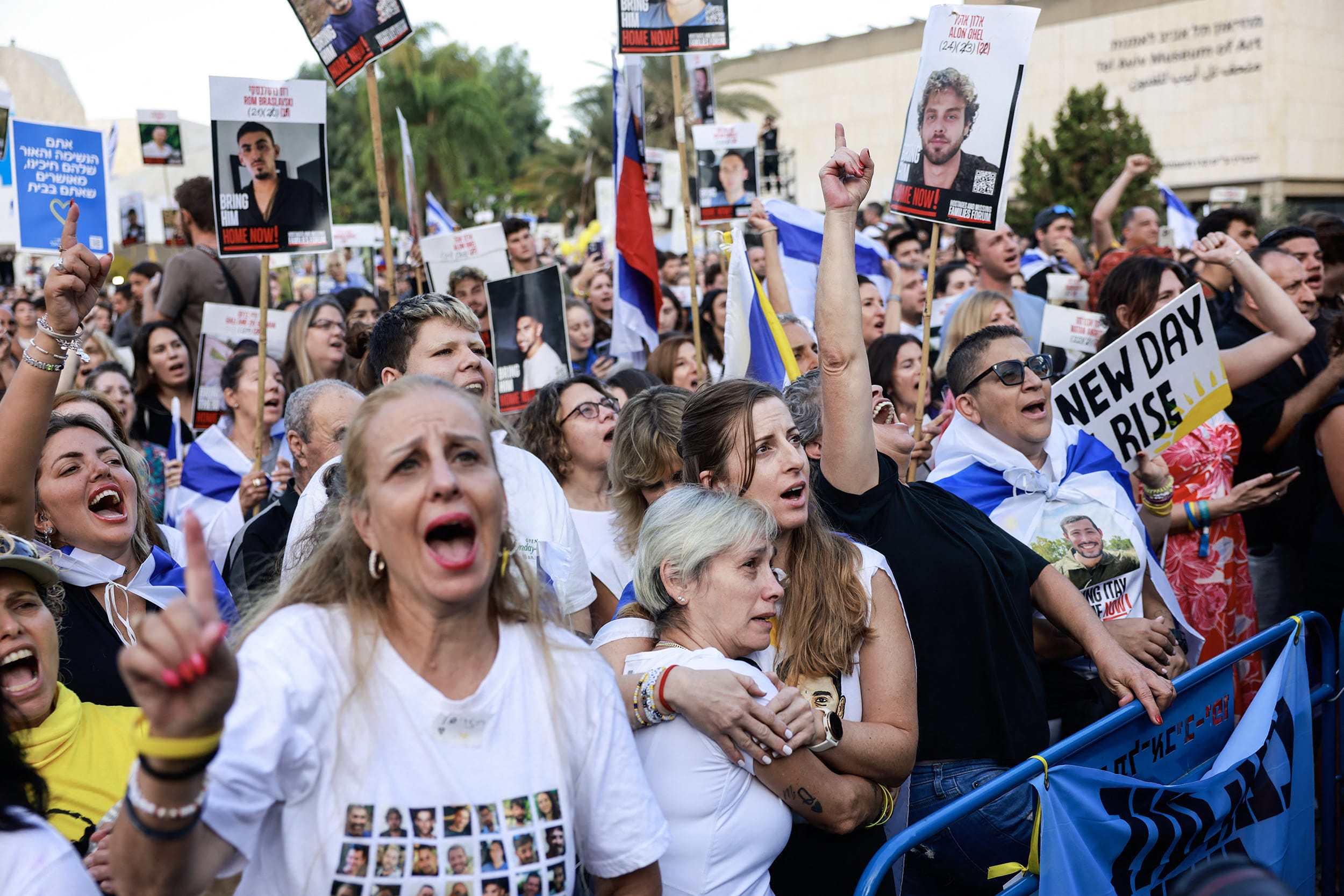 A Red Cross convoy is on its way to pick up a second group of Israeli hostages to be freed by Hamas as part of a Gaza ceasefire deal October 13, the Israeli military said.