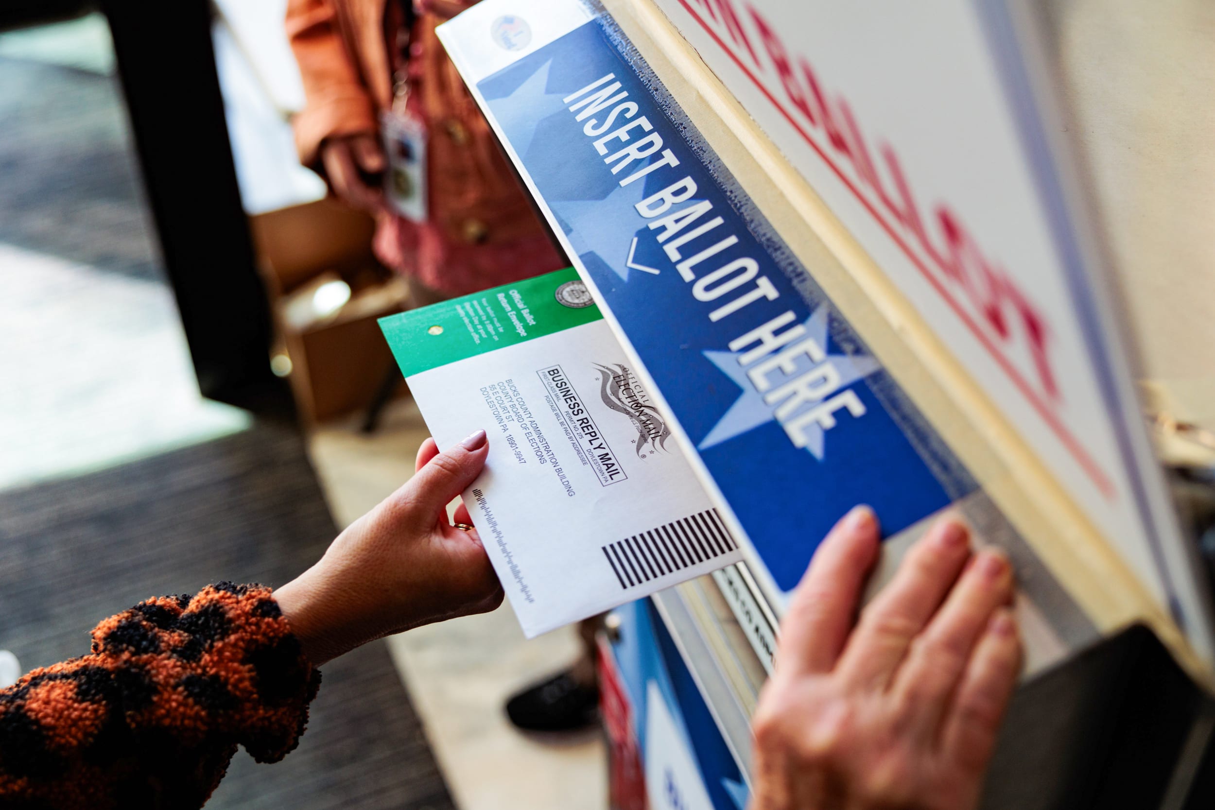 Mail in ballots.