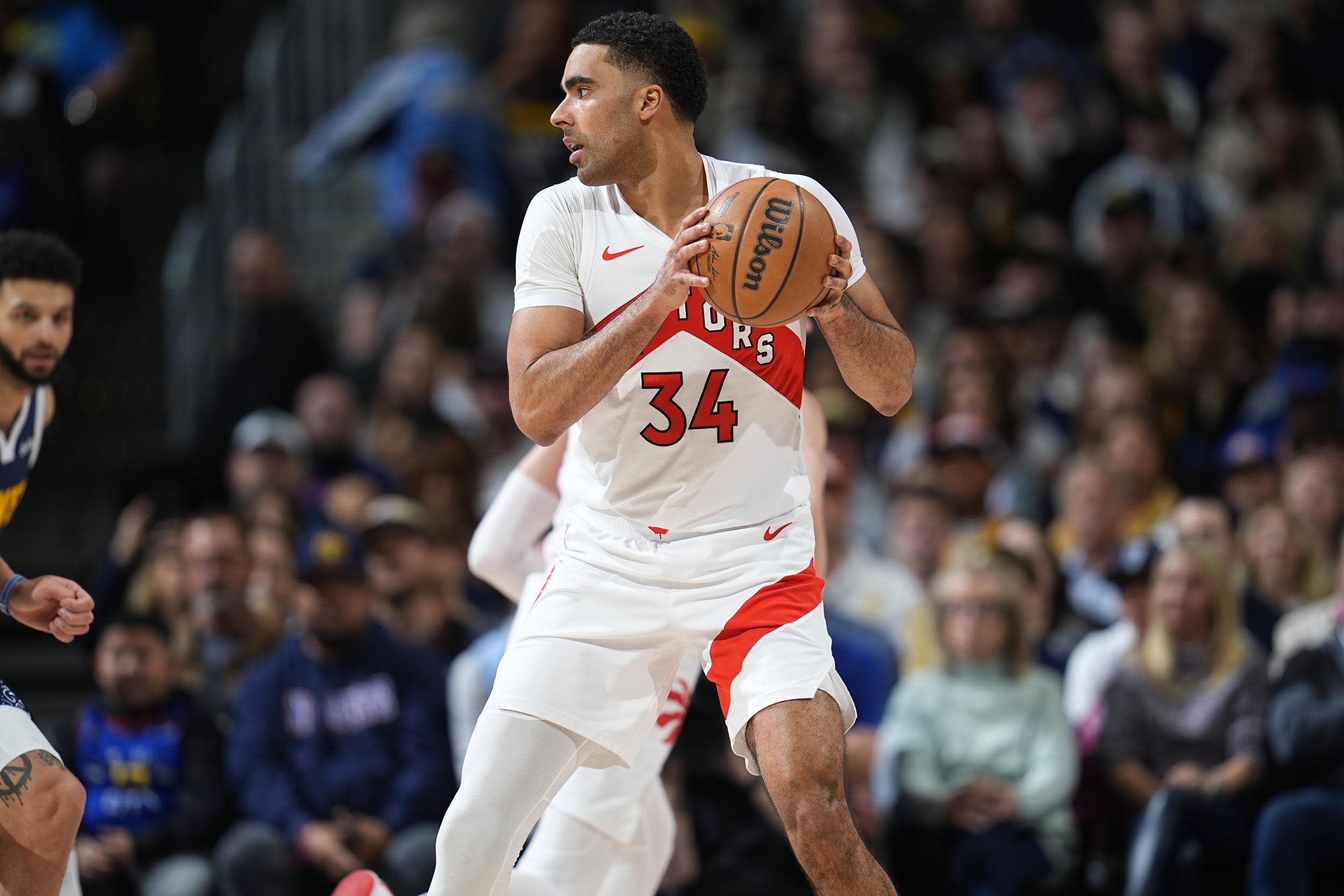 Toronto Raptors center Jontay Porter in 2024.