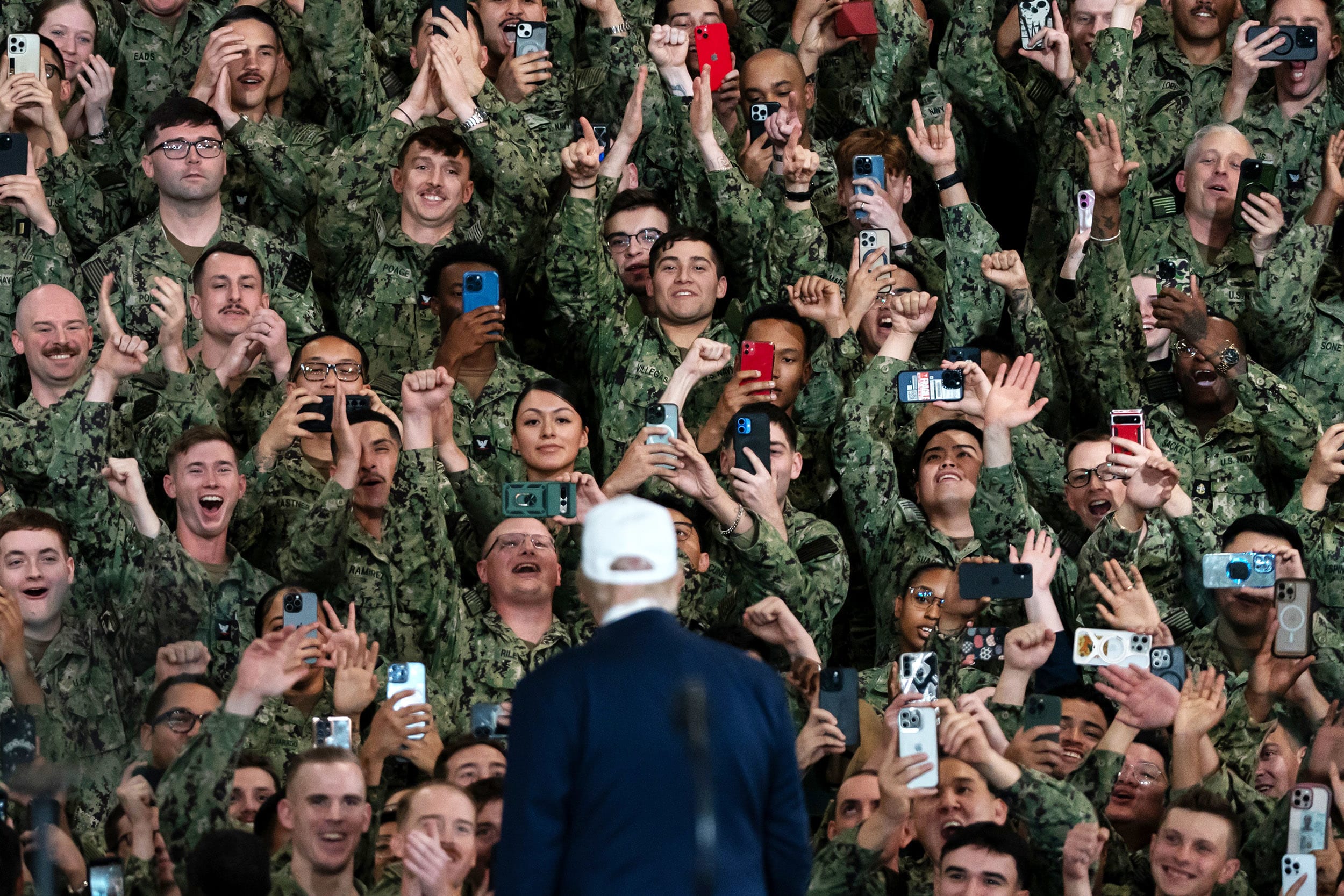 Image: U.S. President Trump Visits USS George Washington In Japan