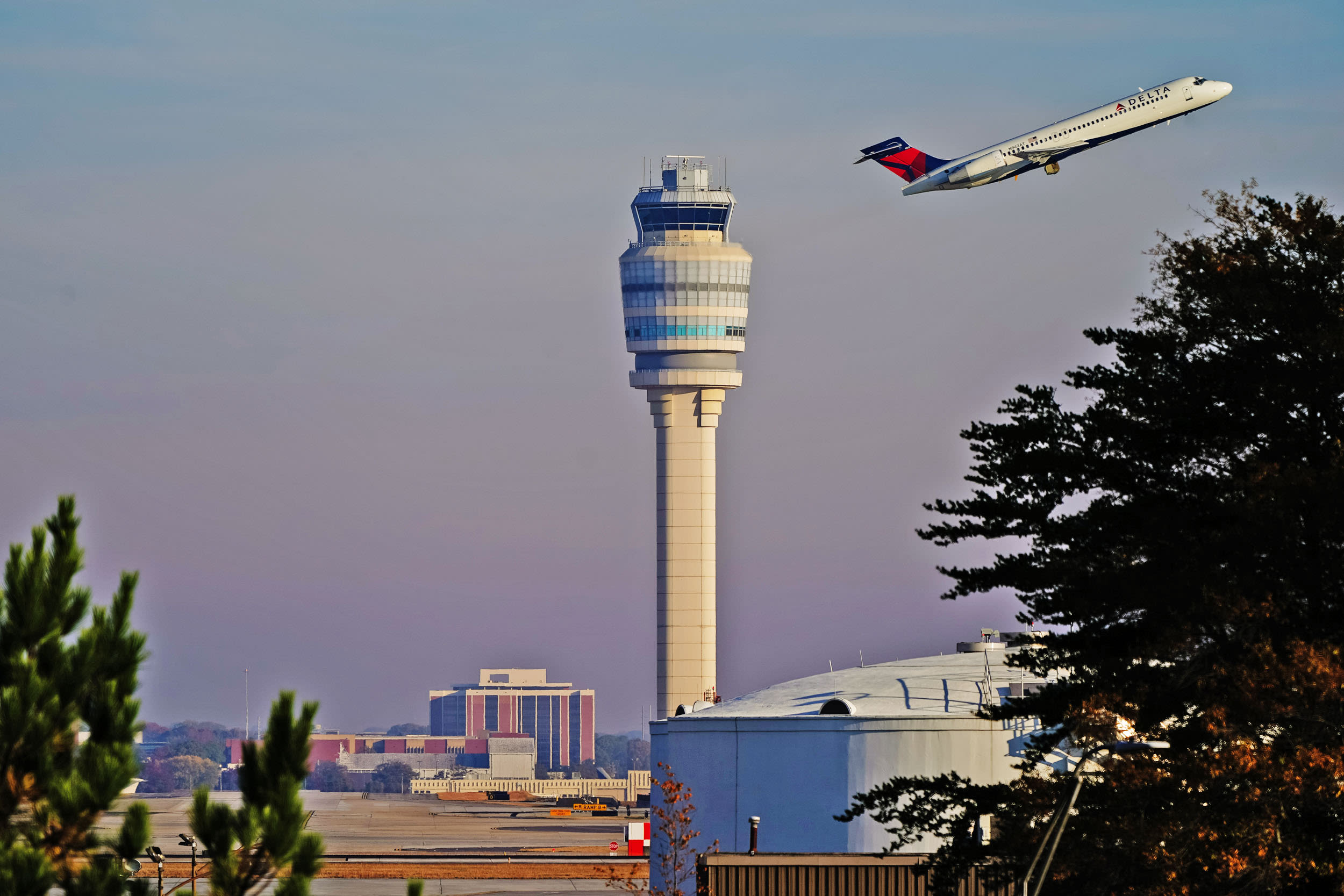 A Delta plane takes off