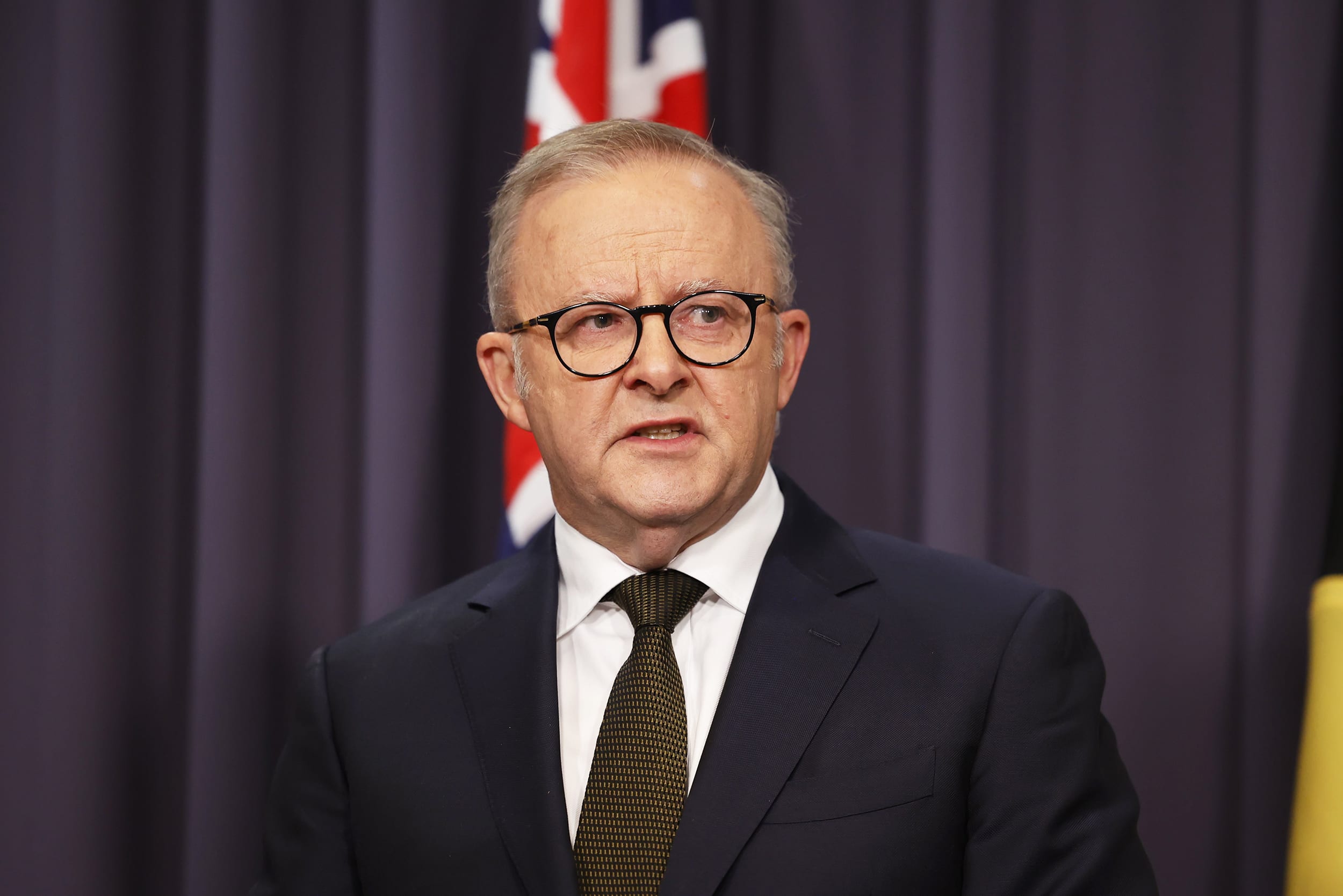 Image: Australia's Prime Minister Albanese Speaks After Bondi Shootings