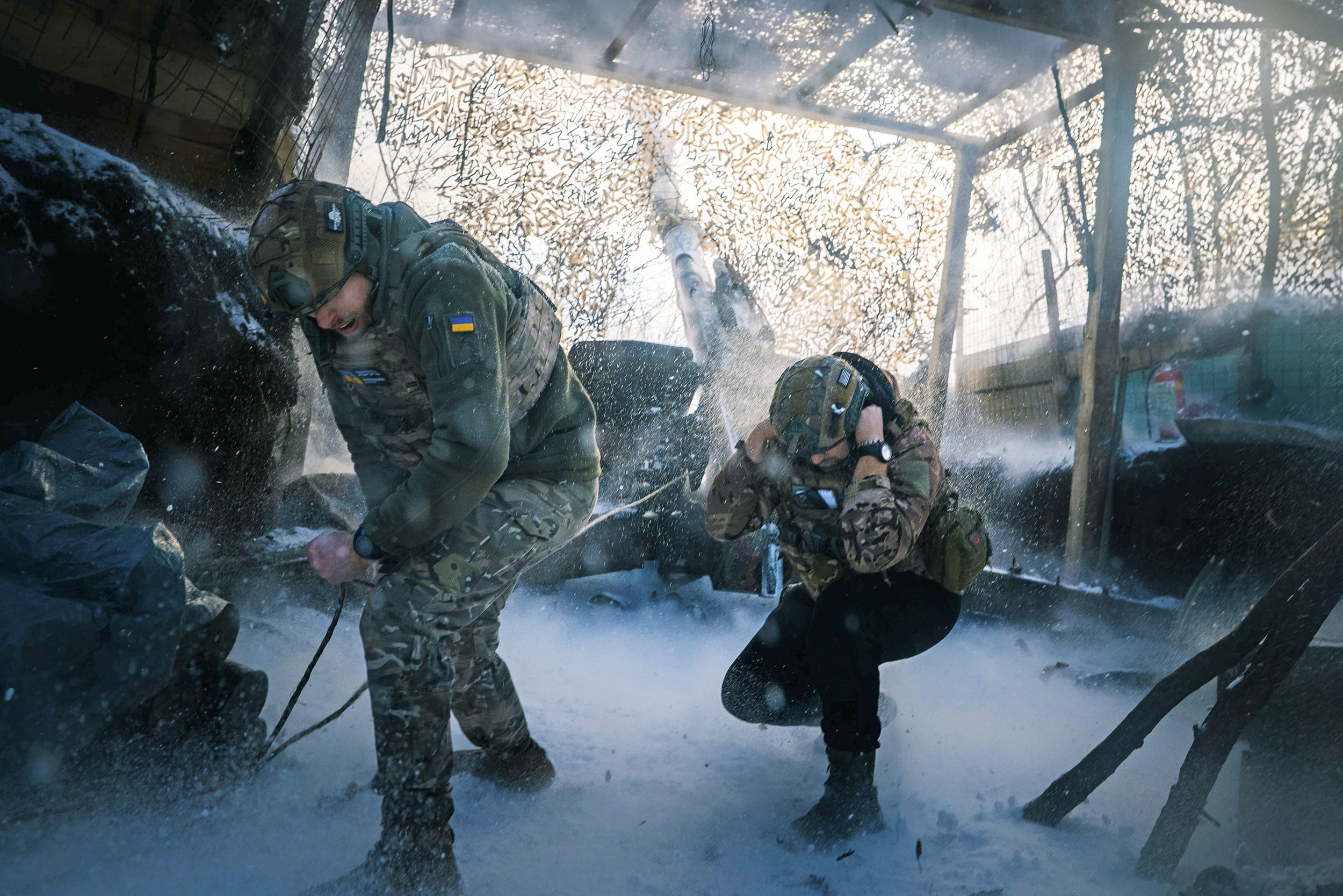 Artillery Units Of Ukraine's 152nd 'Jaeger' Brigade Operate Near Pokrovsk