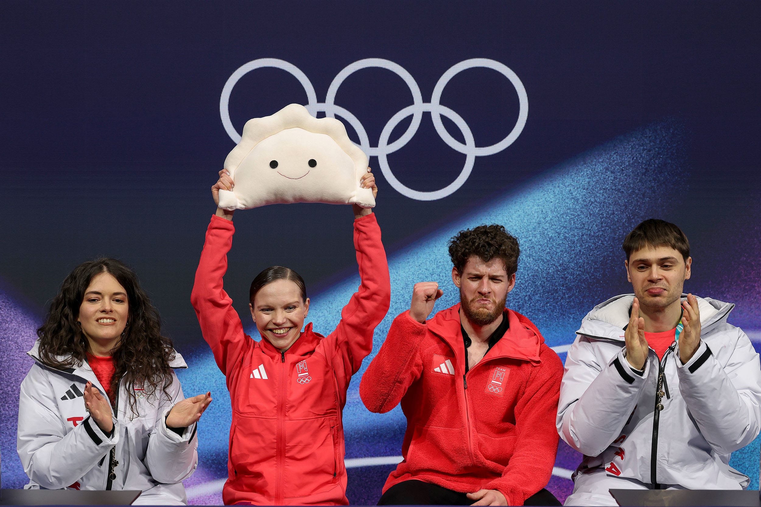 Ioulia Chtchetinina and partner Michal Wozniak of Team Poland.
