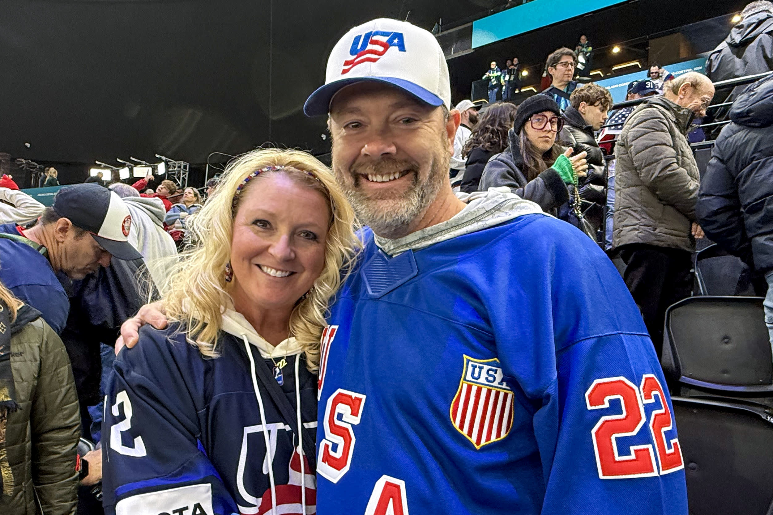 Parents of U.S. women's hockey player Tessa Janecke.
