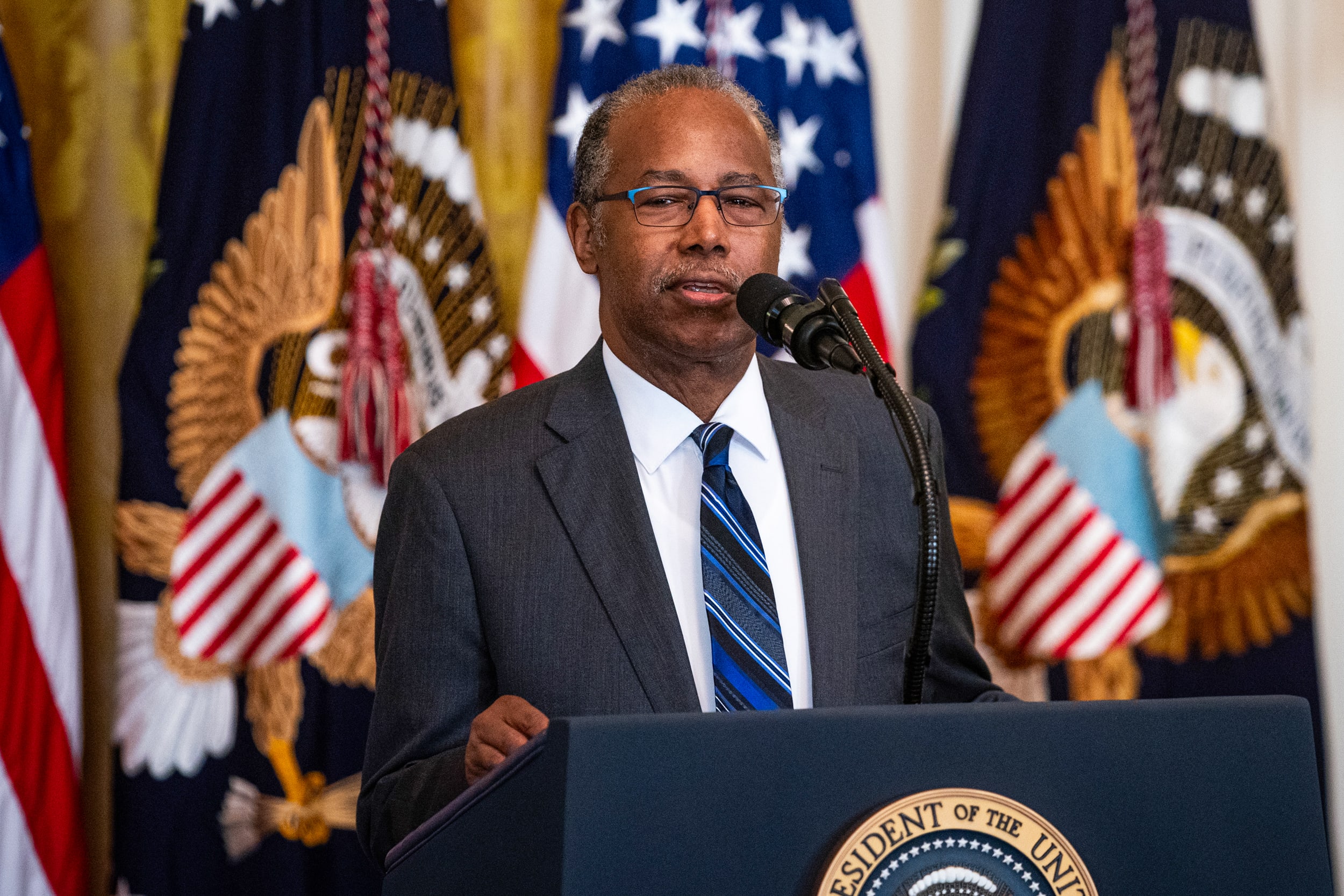 Ben Carson speaks at Black History Month Reception at the White House