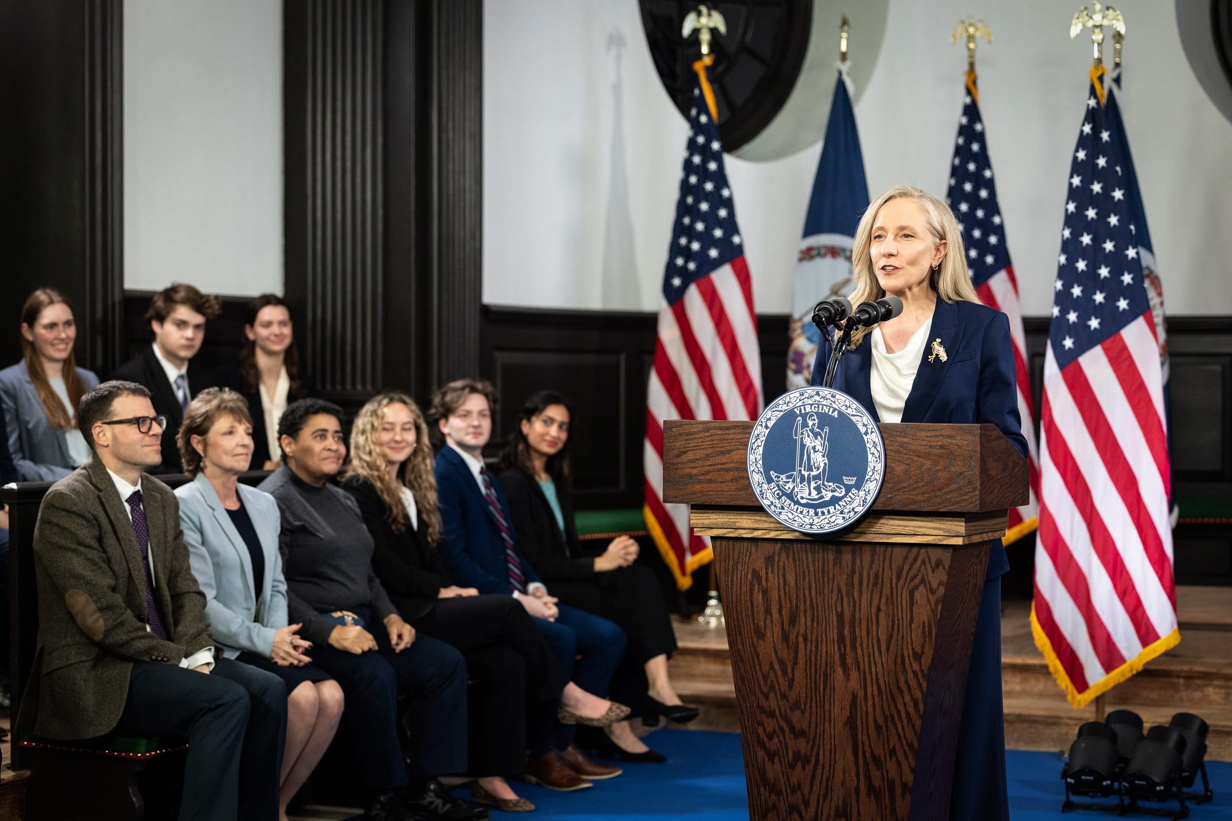 Image: Virginia Gov. Abigail Spanberger Delivers The Democratic Party's Response To President Trump's State Of The Union