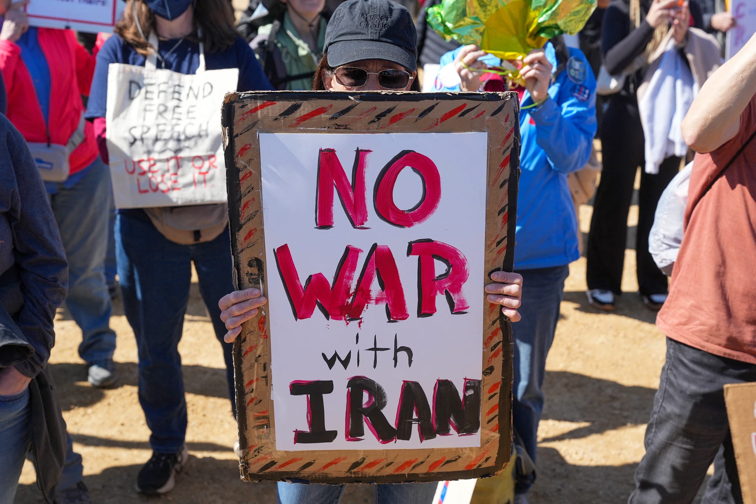 People protest in DC.
