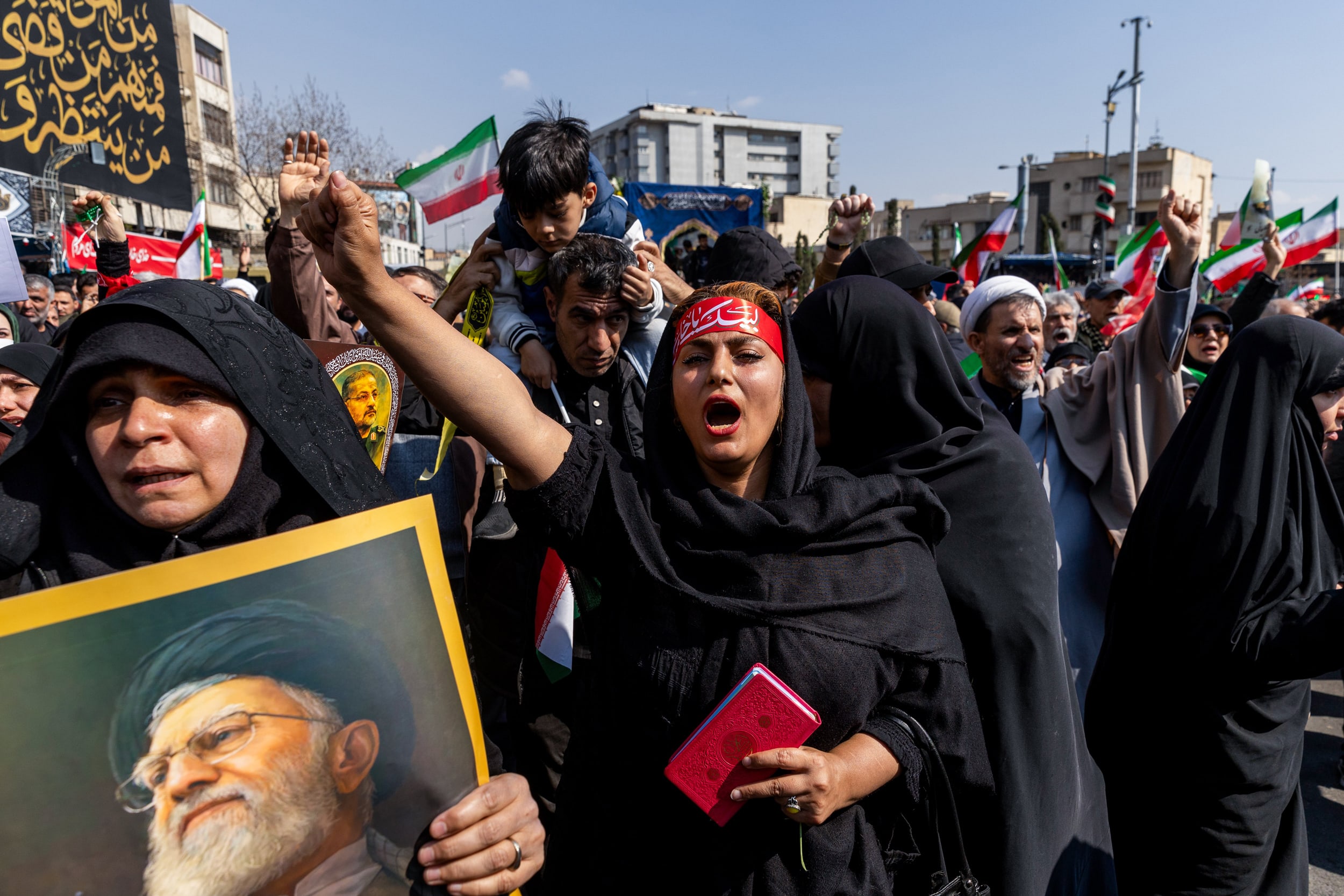 Image: Funeral Held For Top Irani Officials And Sailors Killed In U.S.-Israeli War On Iran