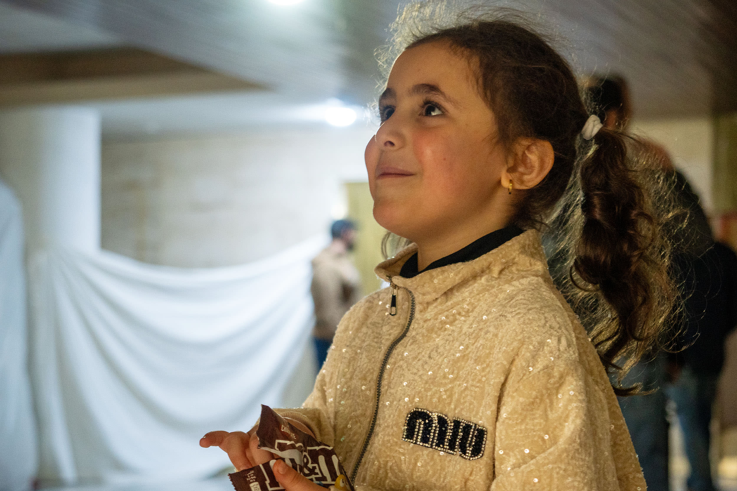 Internally displaced persons at a camp in Beirut, Lebanon. 
