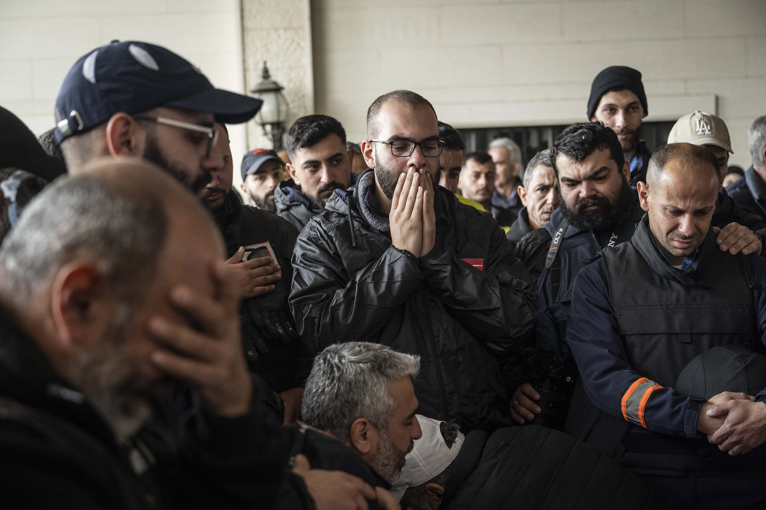 Funeral for health workers killed in Israeli strike in Lebanon
