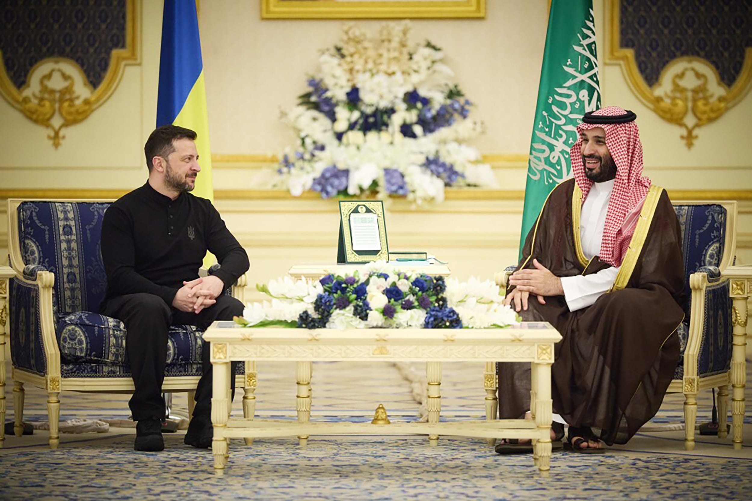Ukrainian President Volodymyr Zelenskyy in Saudi Arabia