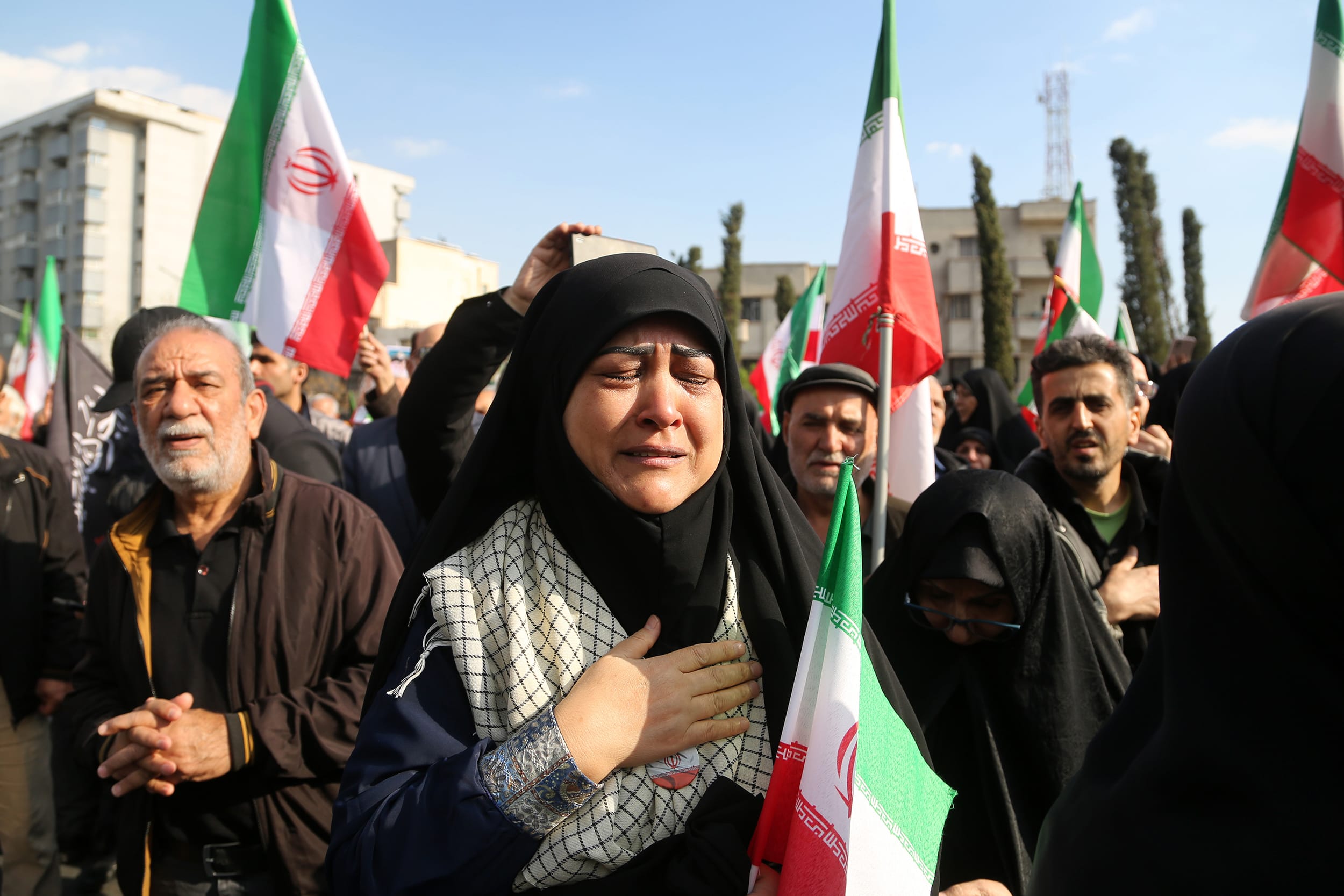 Funeral ceremony for Iranian Rear Admiral Alireza Tangsiri in Tehran