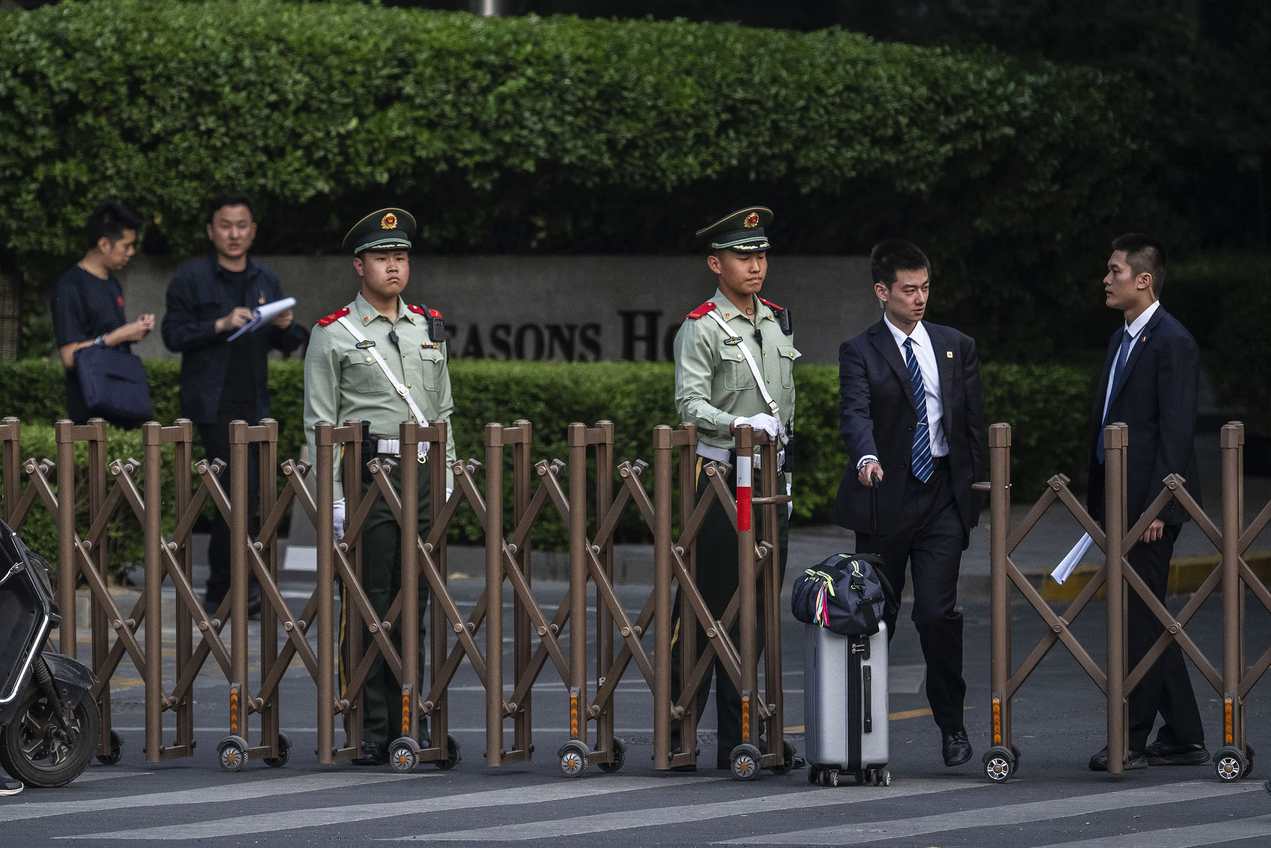 Beijing Prepares For U.S. President Trump Visit