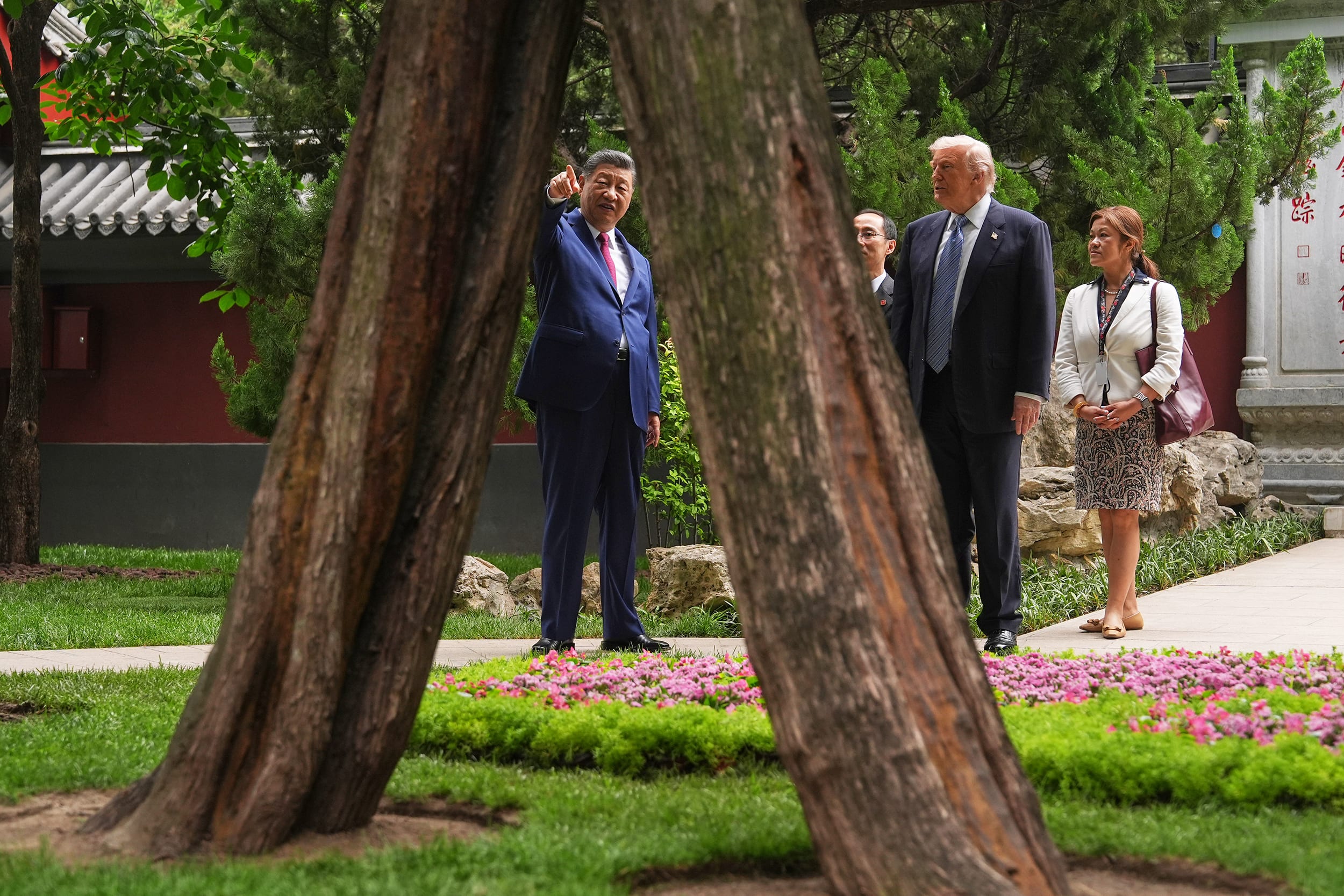 U.S. President Trump Meets With China's President Xi At Zhongnanhai
