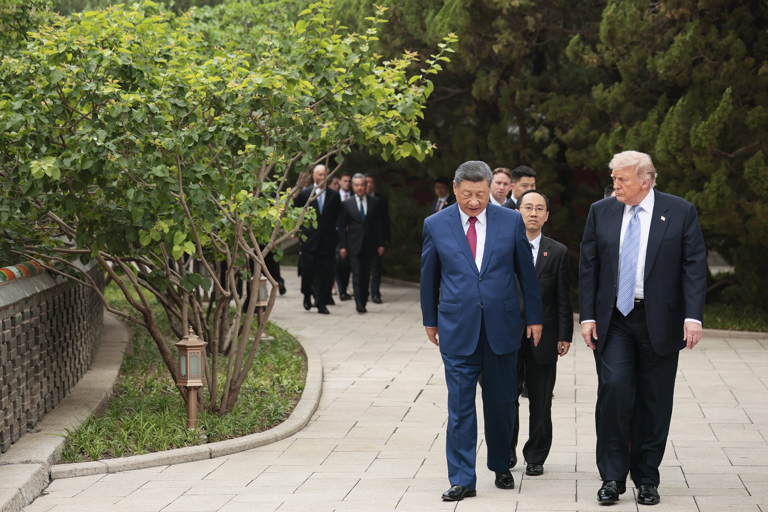 U.S. President Trump Meets With China's President Xi At Zhongnanhai