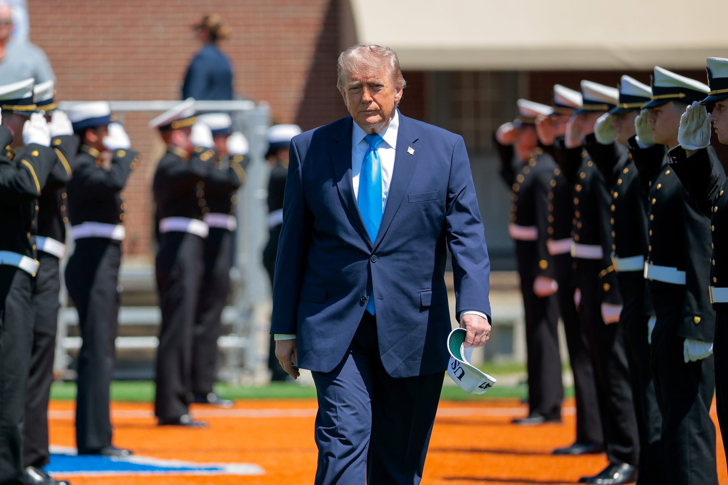 Live updates: Trump addresses Coast Guard cadets after primary election wins
