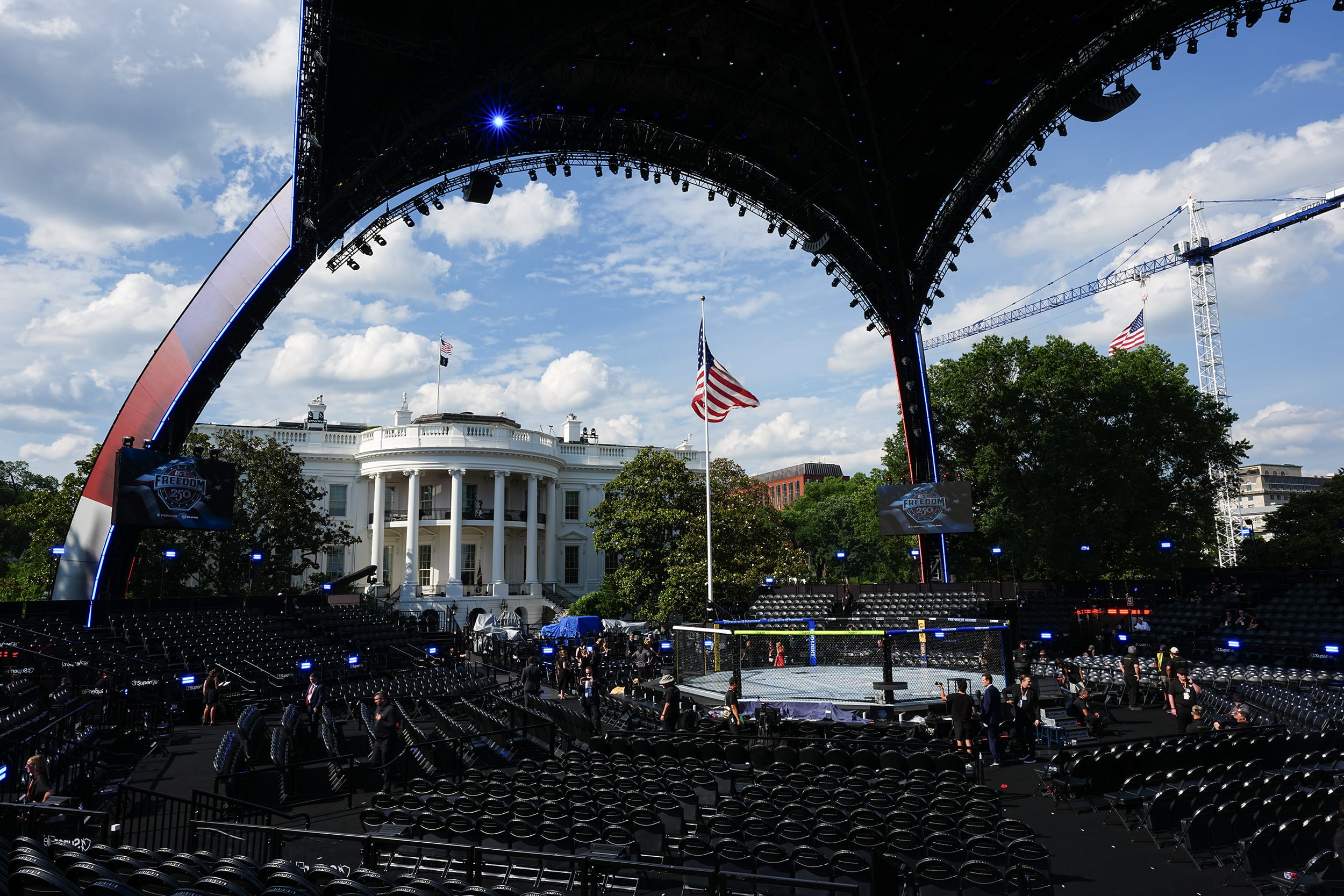 UFC Freedom 250 event on the White House lawn
