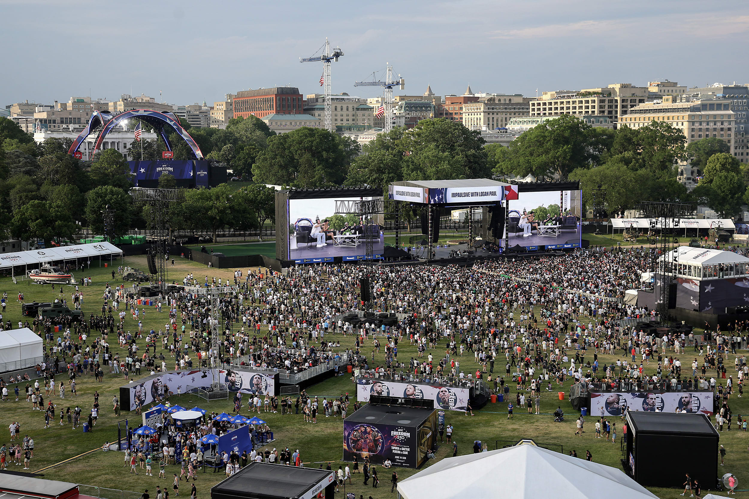 UFC Freedom 250 event on the White House lawn