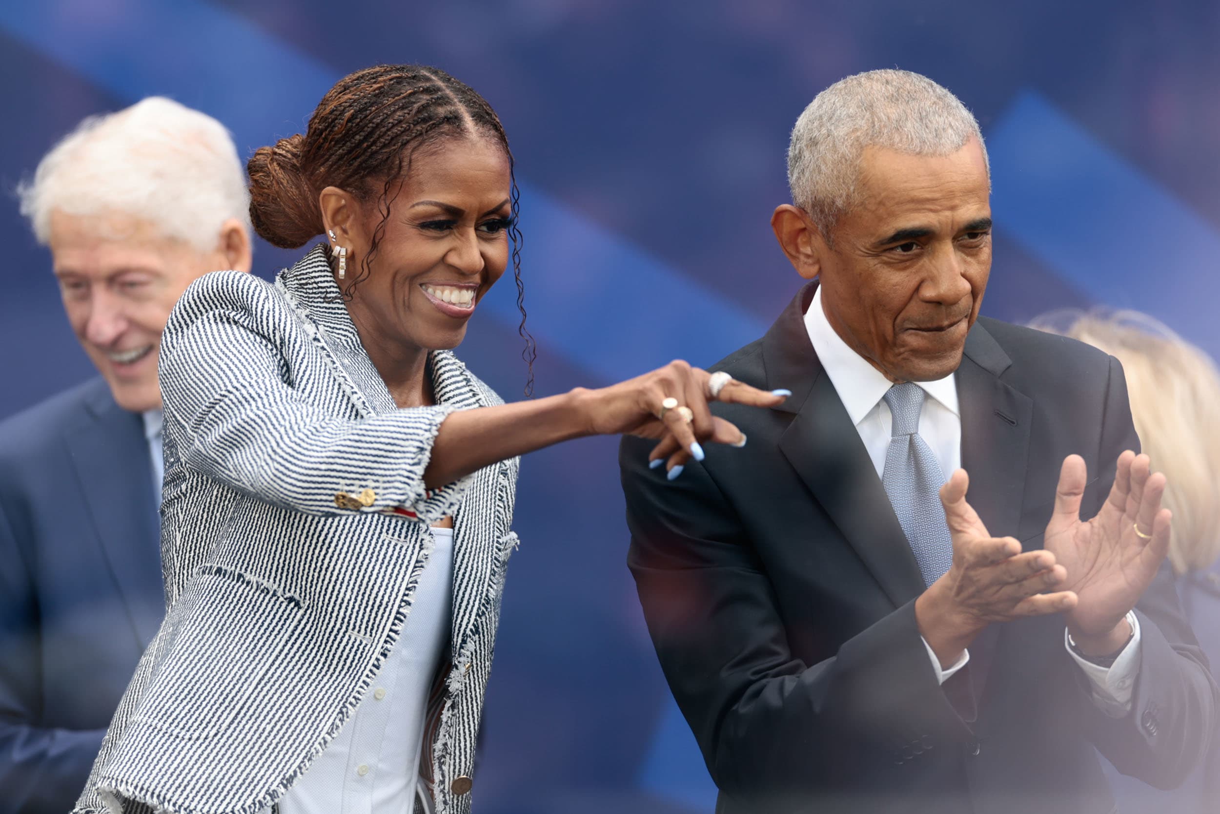 Former first lady Michelle Obama, and former President Barack Obama