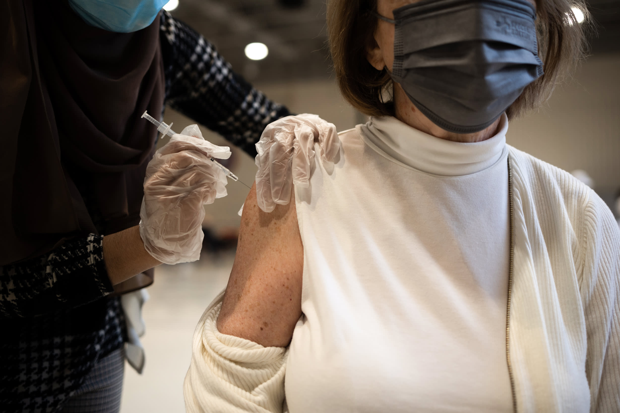 A Clinic Administers Fourth Doses Of Covid-19 Vaccine Booster