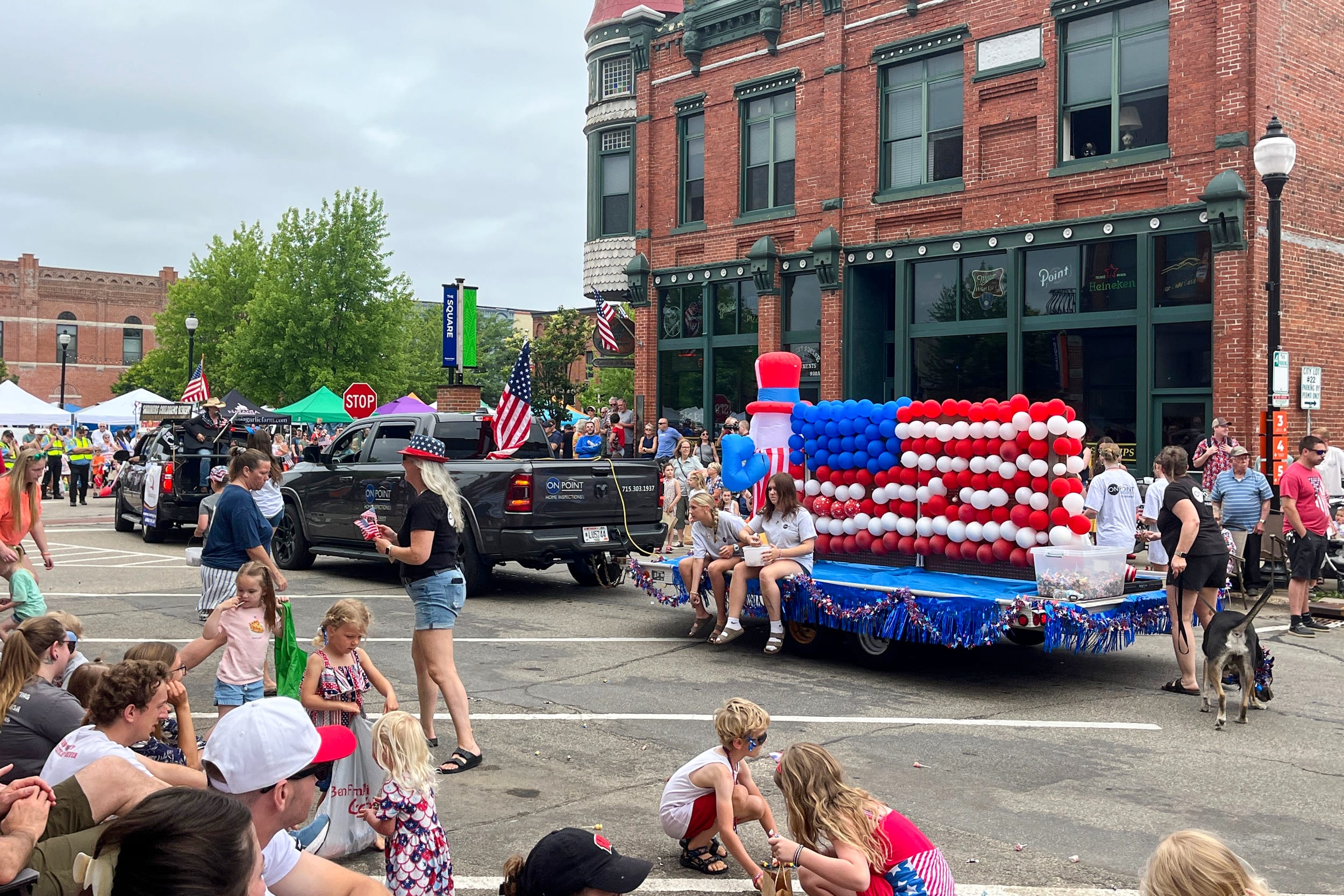 People at the parade.