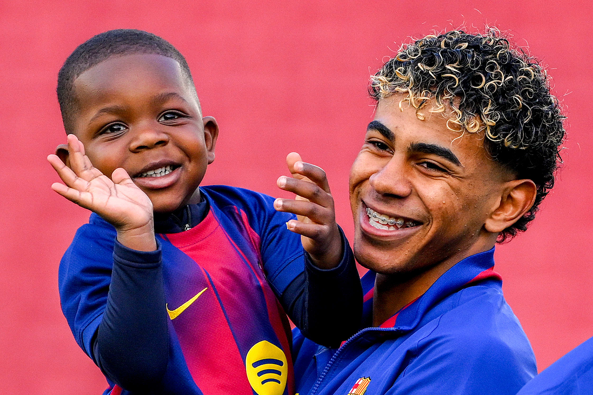 Lamine Yamal and his brother Keyne Yamal.